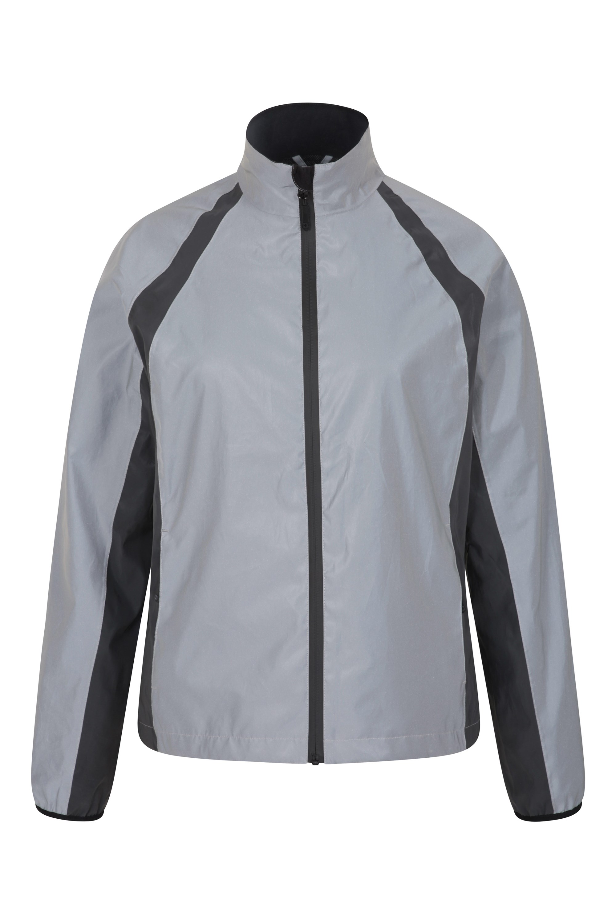 Shine 360° Reflective Wasserdichte Damenjacke - Silber