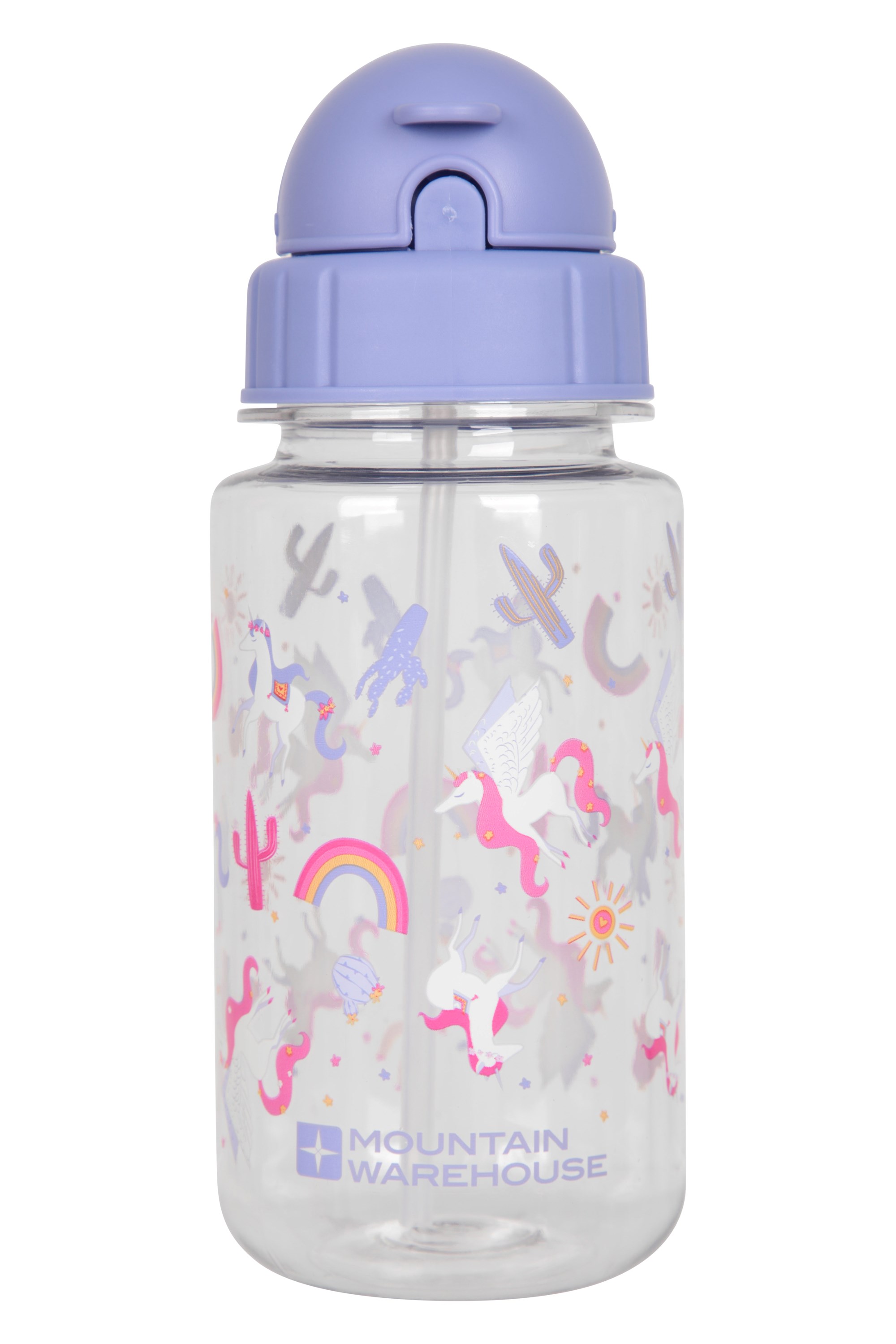 BPA-Freie Kinder-Trinkflasche mit Flip-Top-Deckel - 350ml - Intensiv Pink