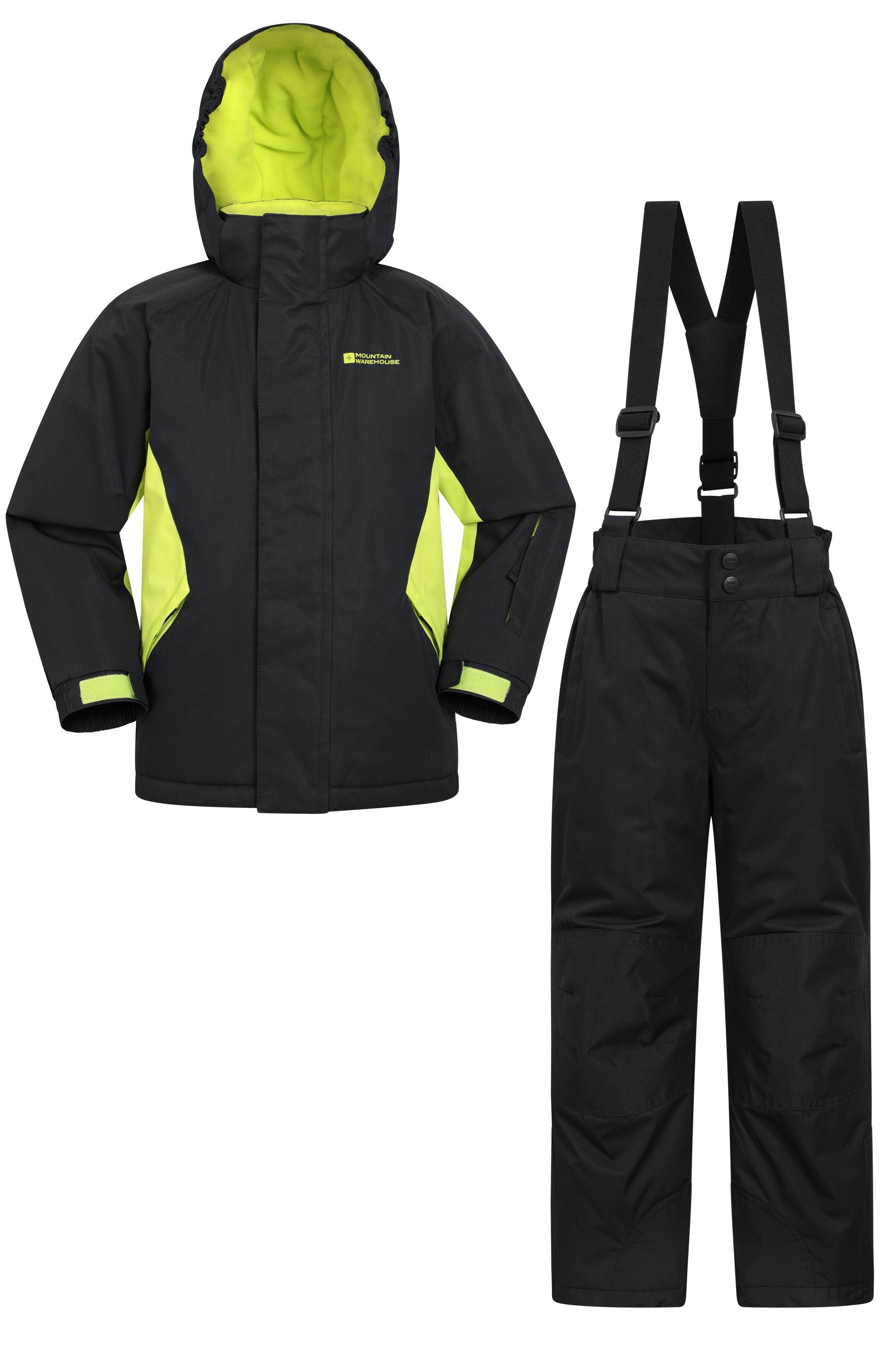 Kinder Skijacke & -hosen Set - Schwarz