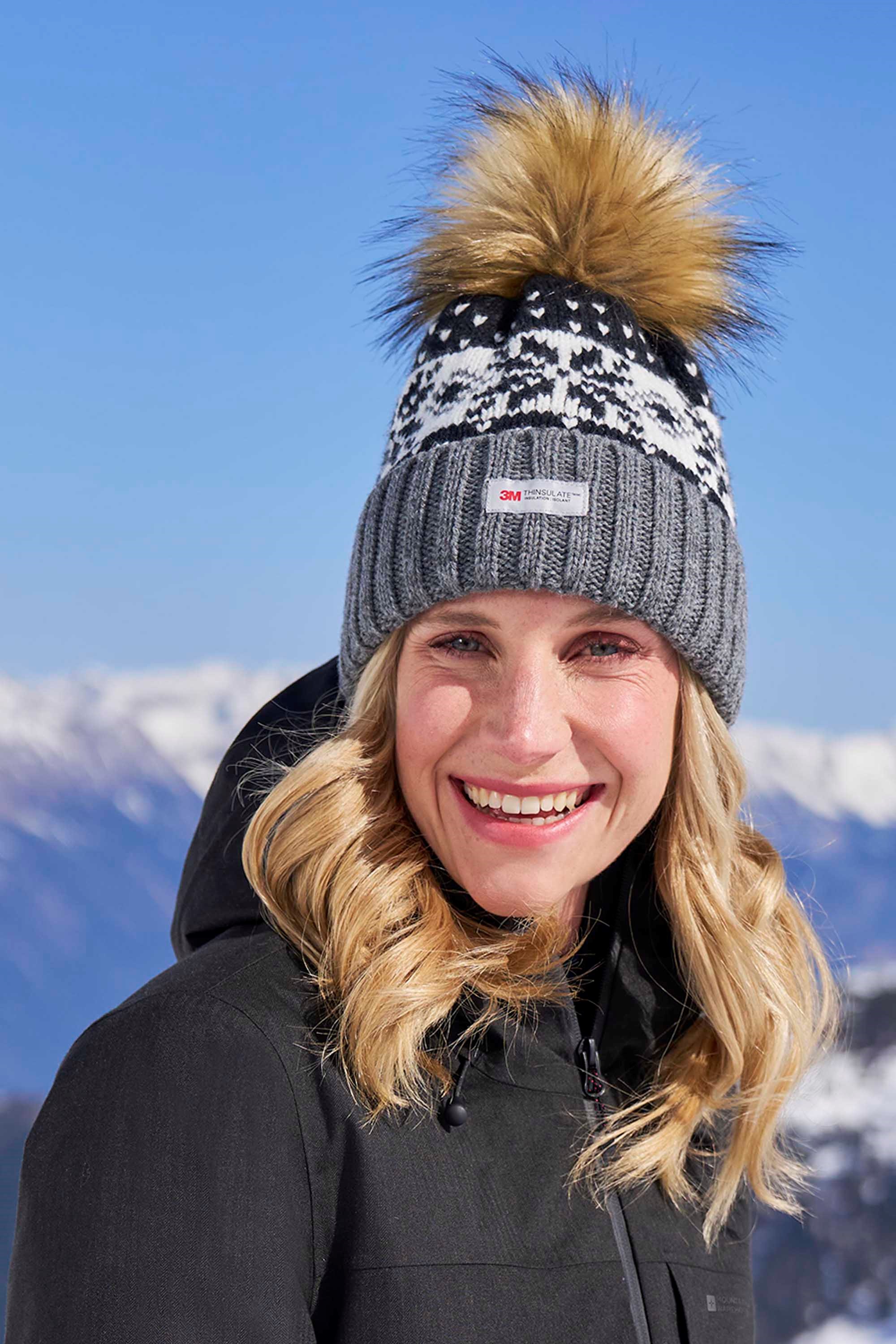 Thinsulate Damen Bommelmütze - Schwarz