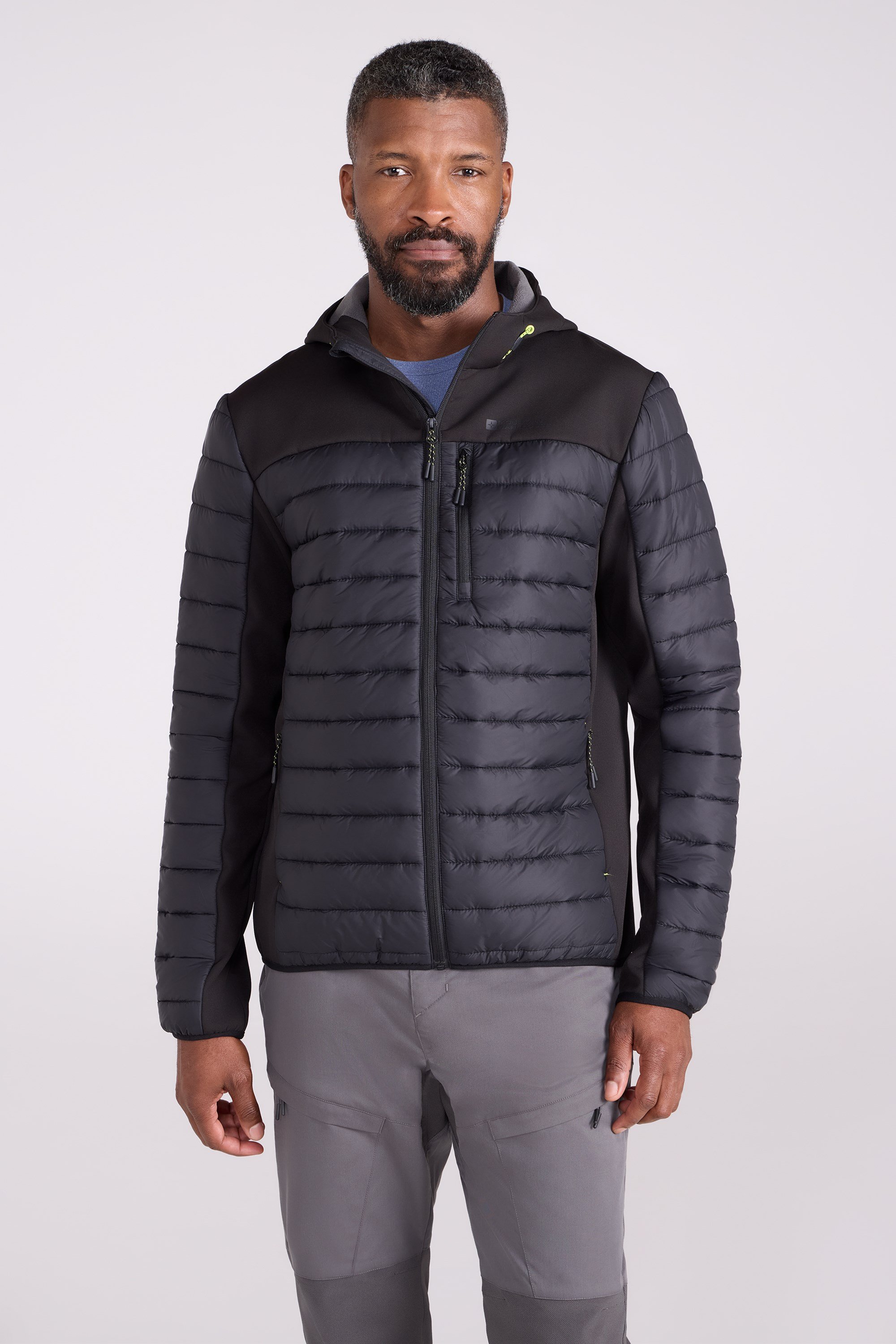 Turbine Gesteppte Herren Softshell-Jacke - Schwarz