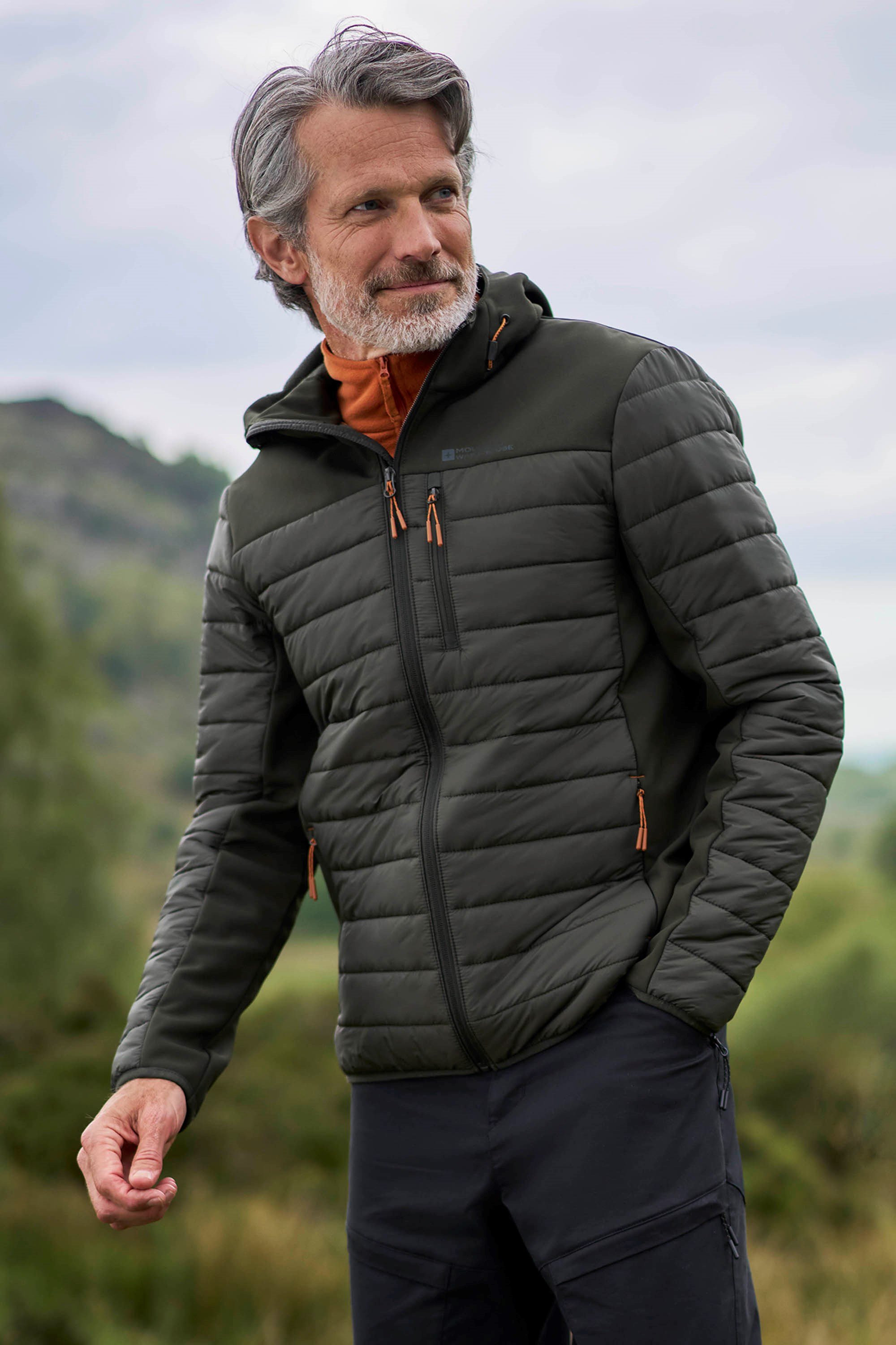 Turbine Gesteppte Herren Softshell-Jacke - Khaki