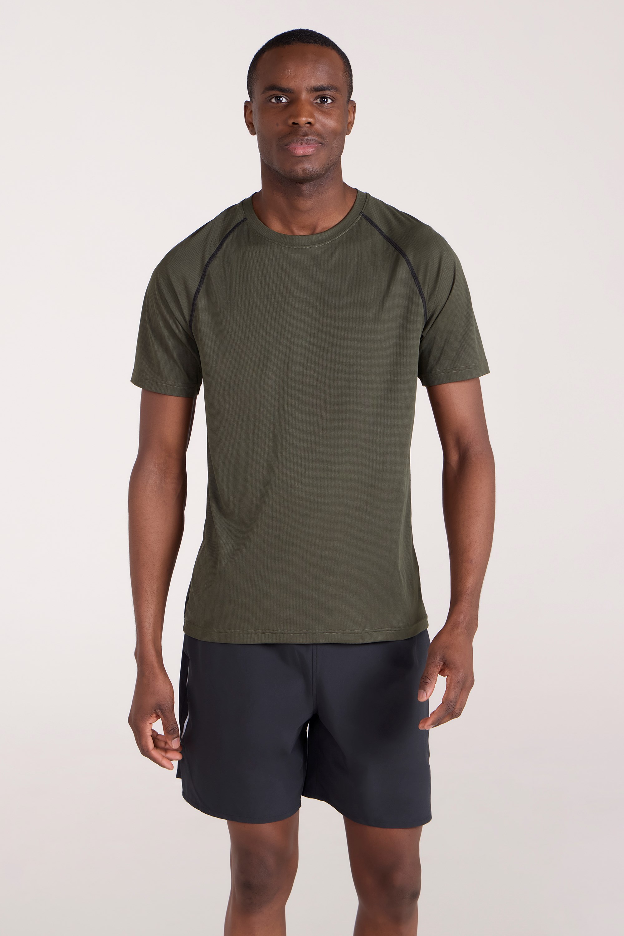 Aero IsoCool Herren T-Shirt - Dunkel-Khaki