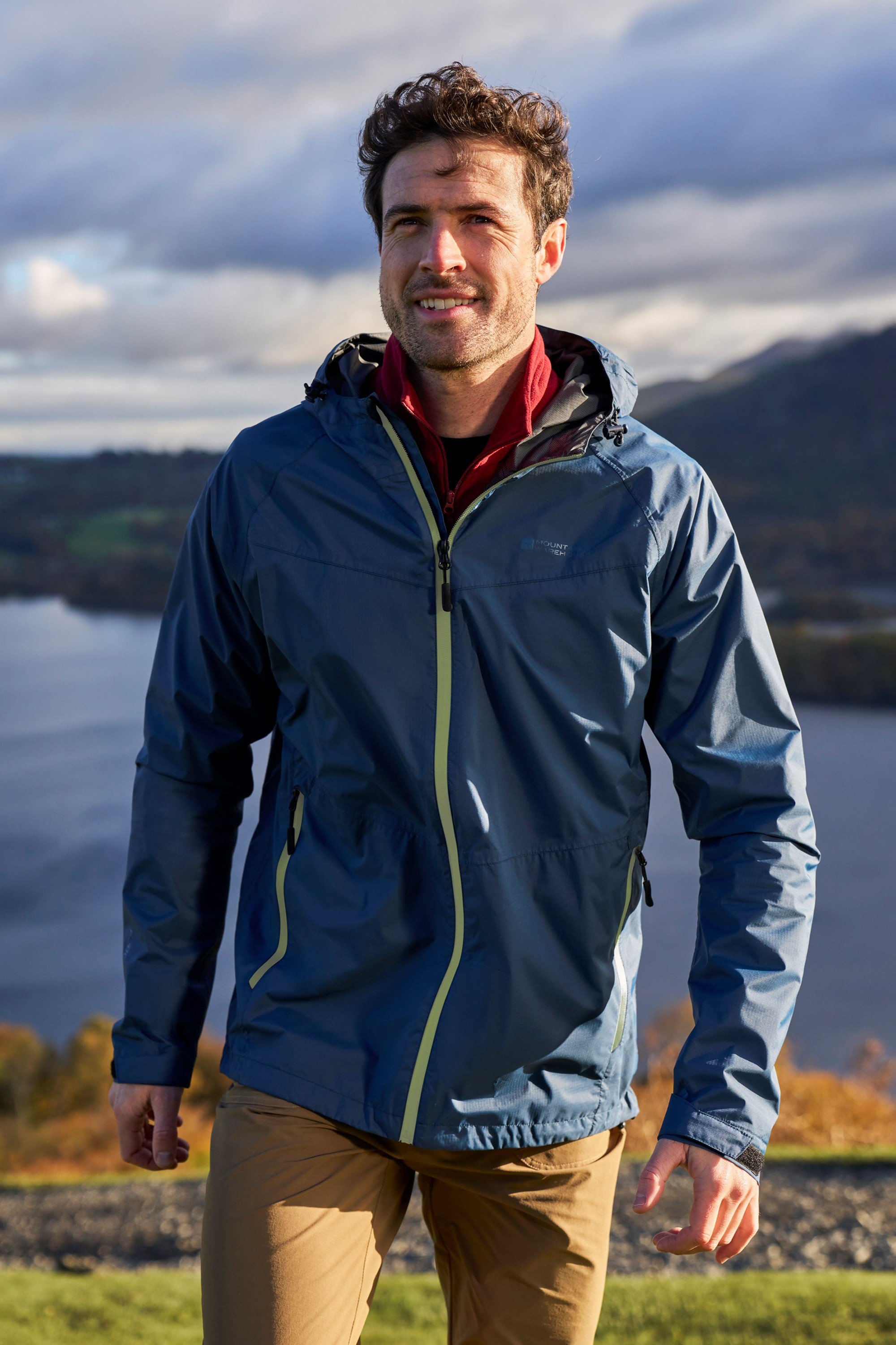 Extrem wasserdichte Herren-Rift-Jacke, 2,5 Schichten - Marineblau