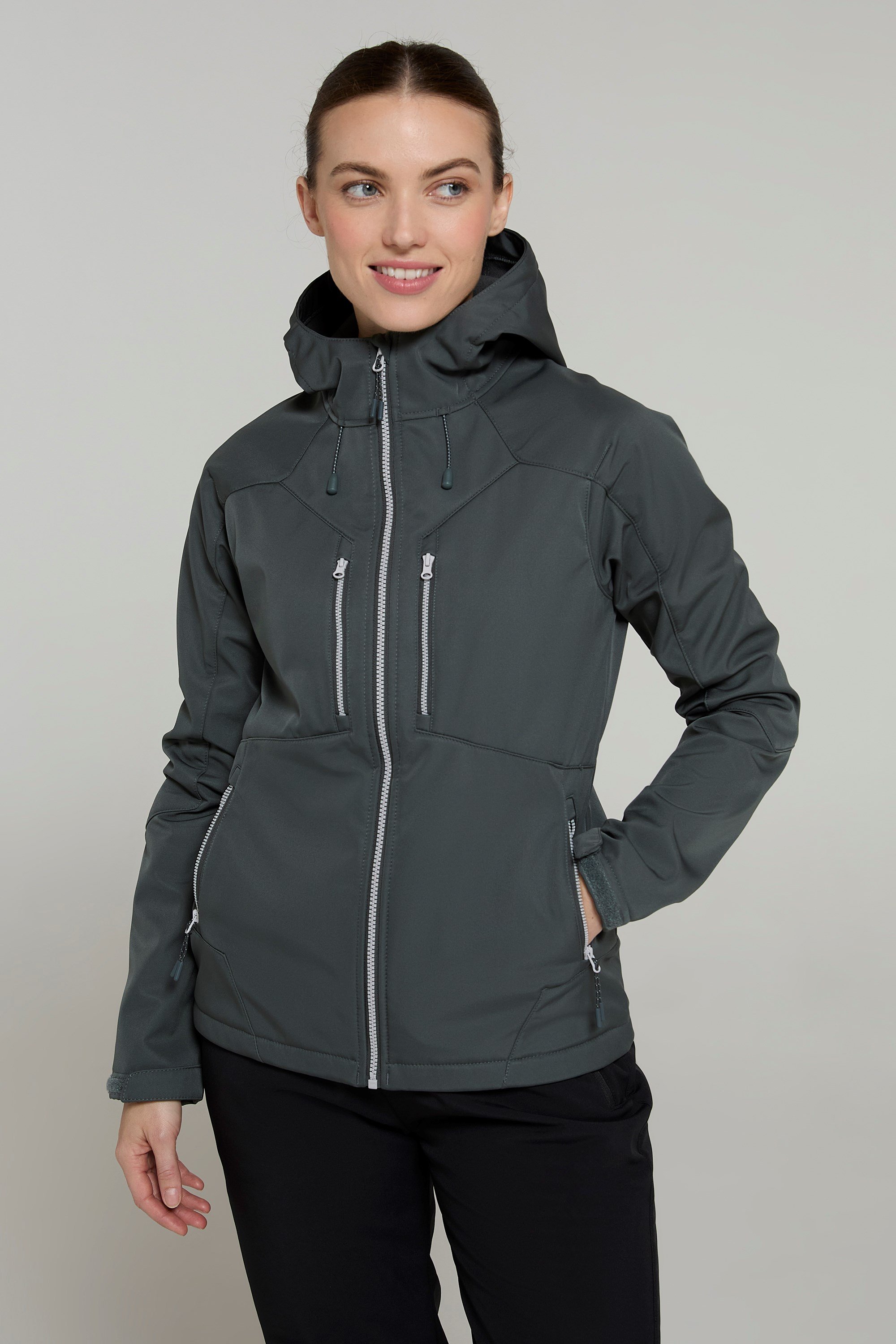 Helsinki Softshell-Jacke Damen - Khaki