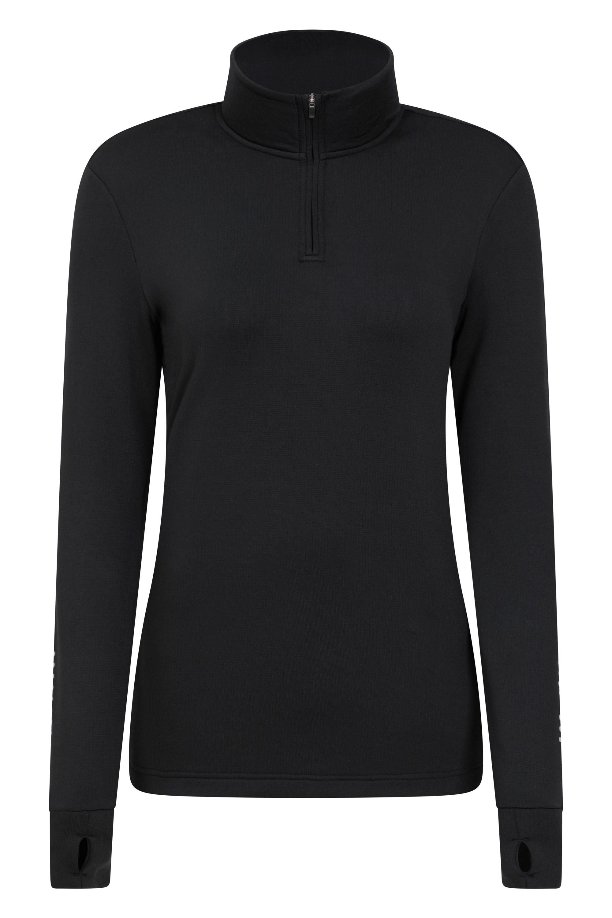 Half-Zip Damen-Midlayer - Schwarz