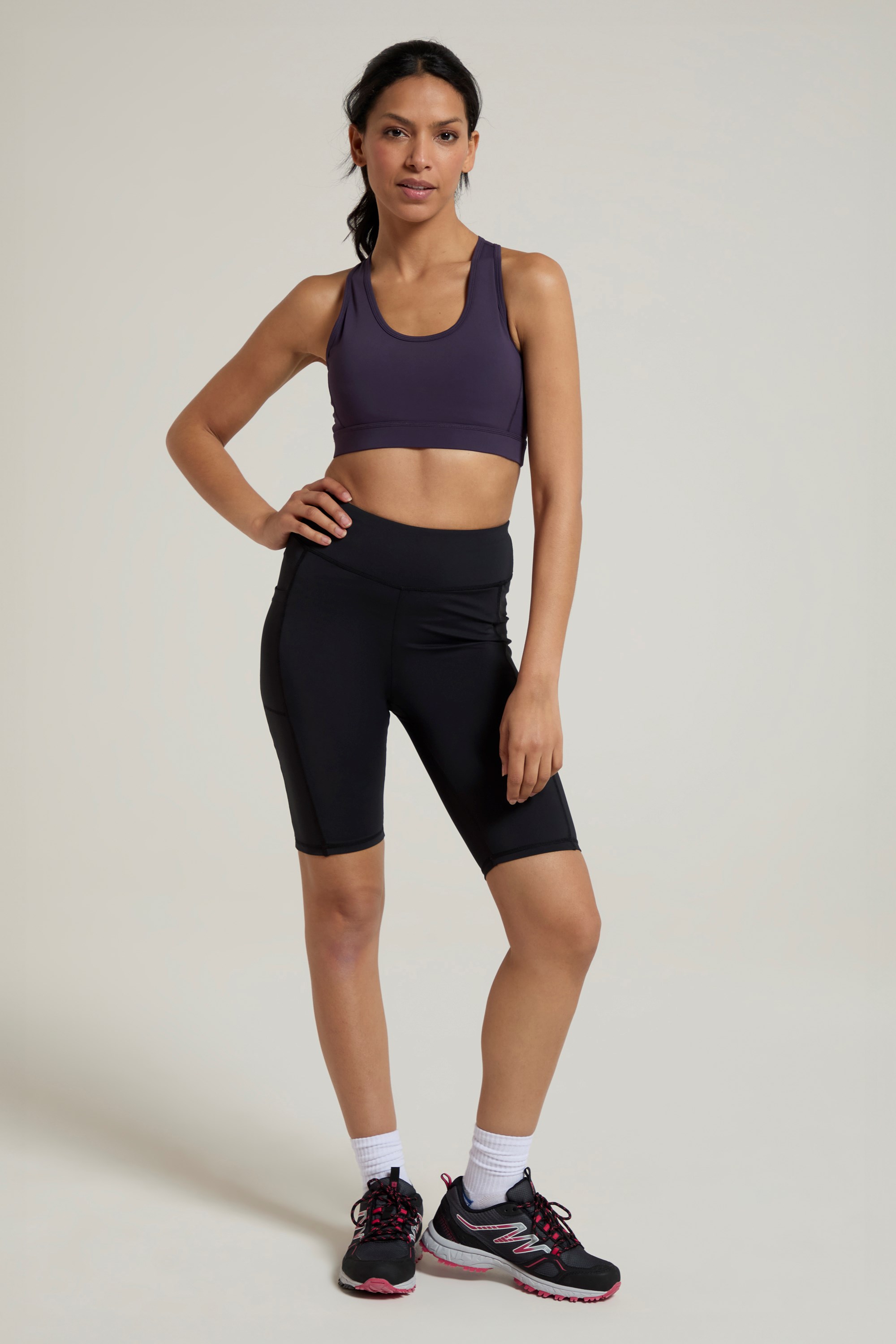 Bounce Leggings, Shorts Damen - Schwarz