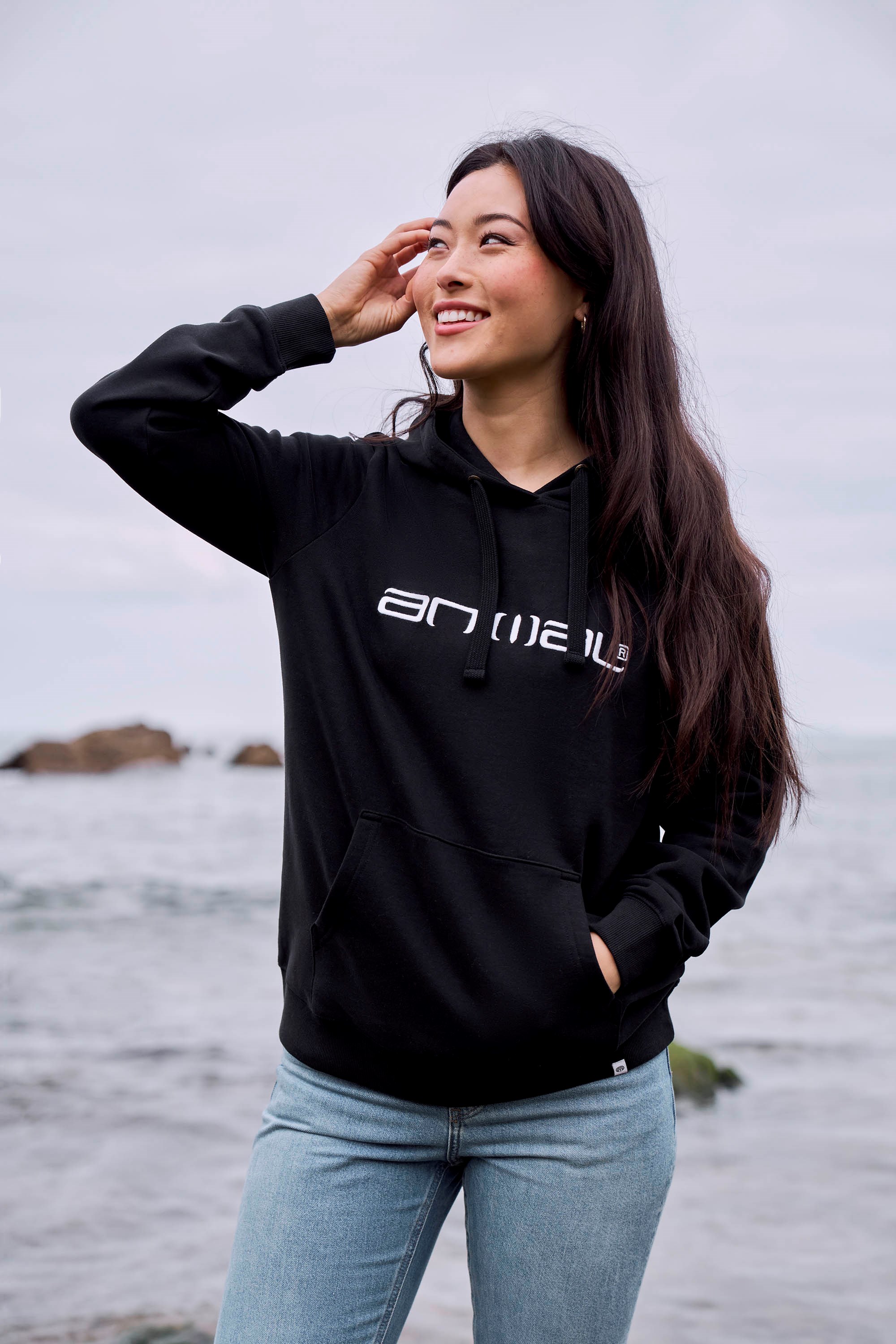 Maya Damen Kapuzenpulli - Schwarz