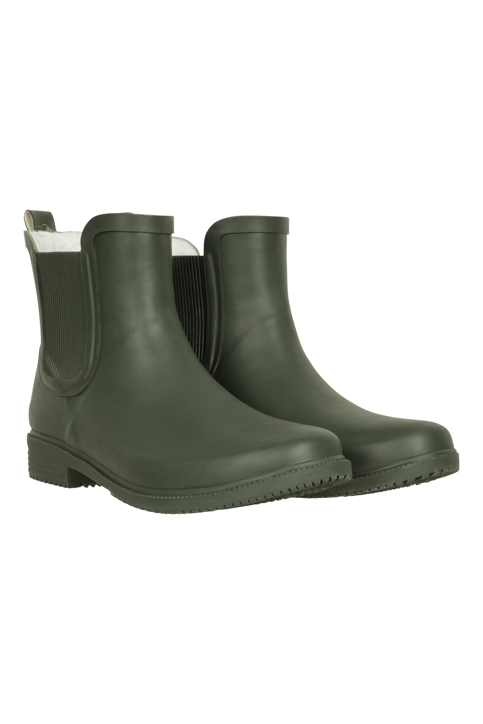 Damen Gummi-Stiefeletten - Khaki