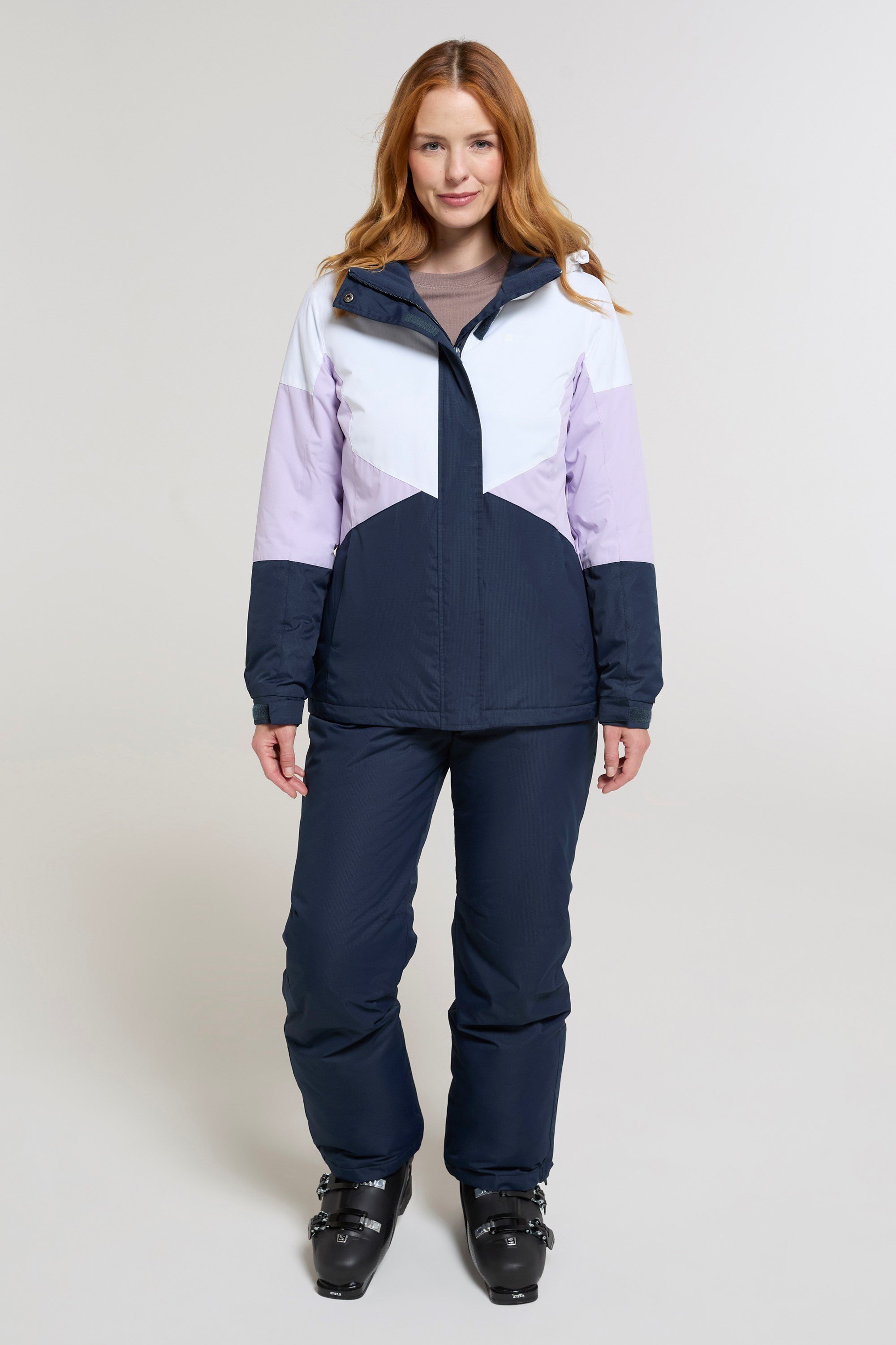 Skijacke und Hosen-Set für Damen - Lila