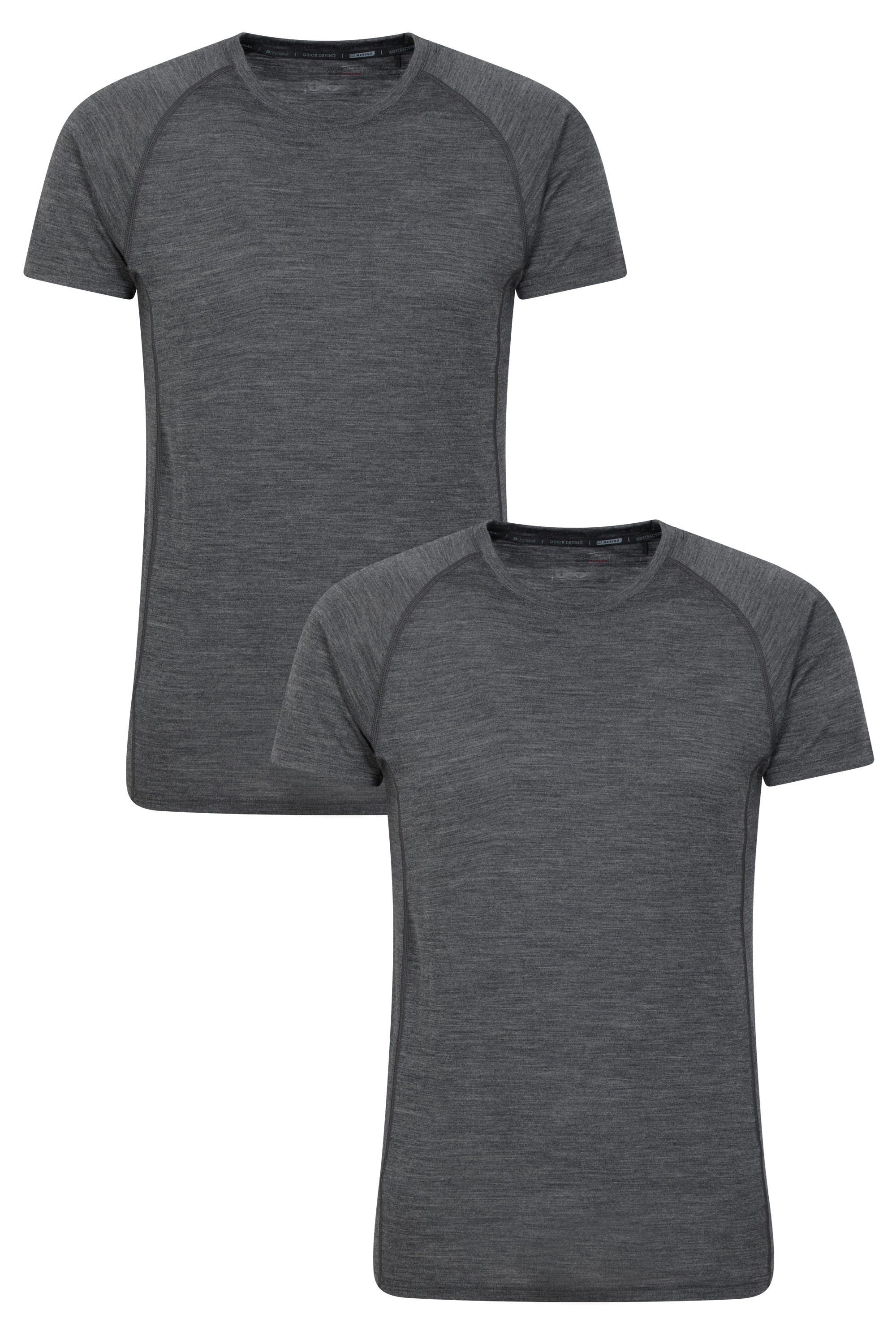 Summit Merino T-Shirt für Herren, Multipack - Grau