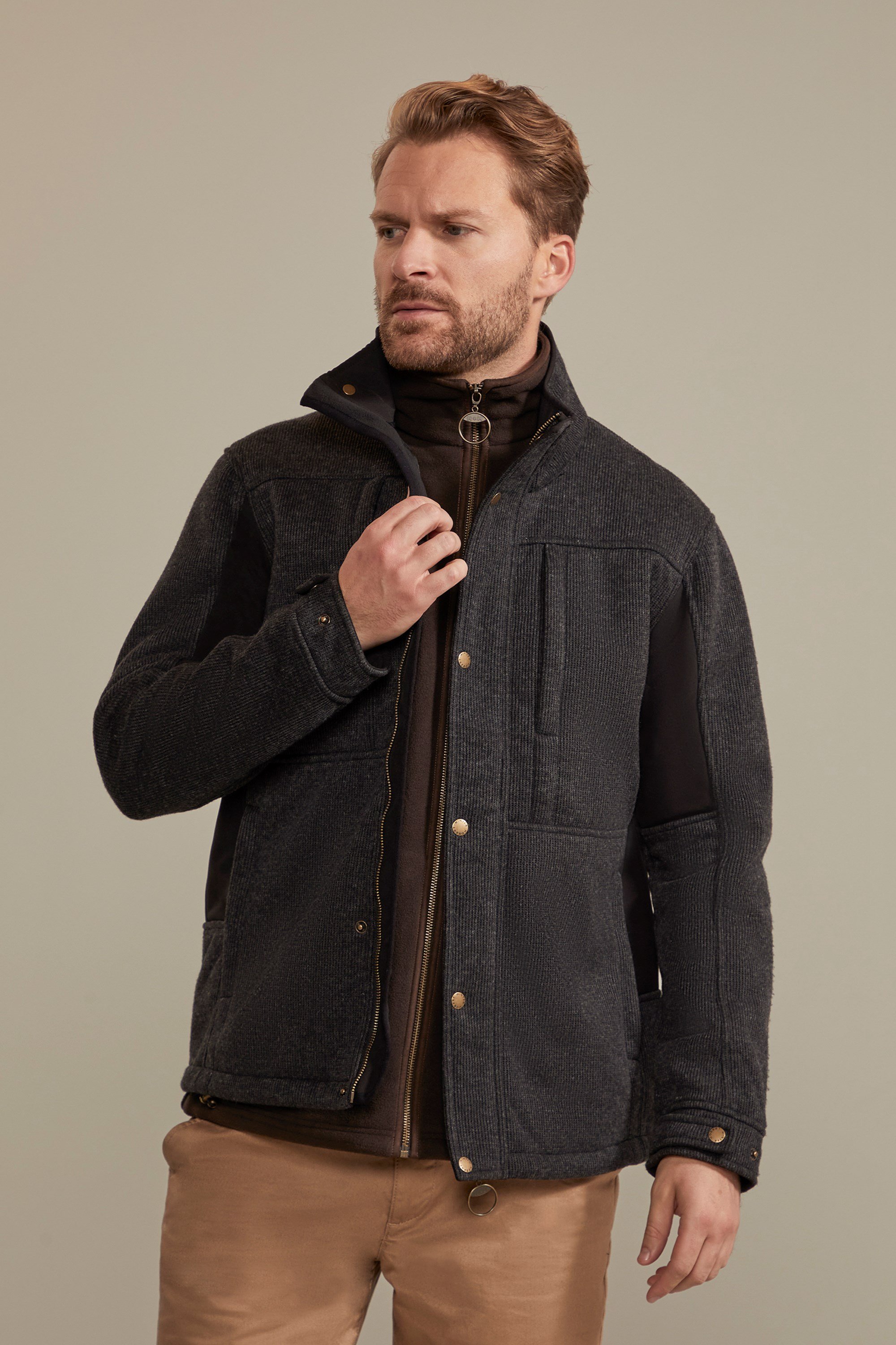 Cornwall Herren Softshelljacke - Grau