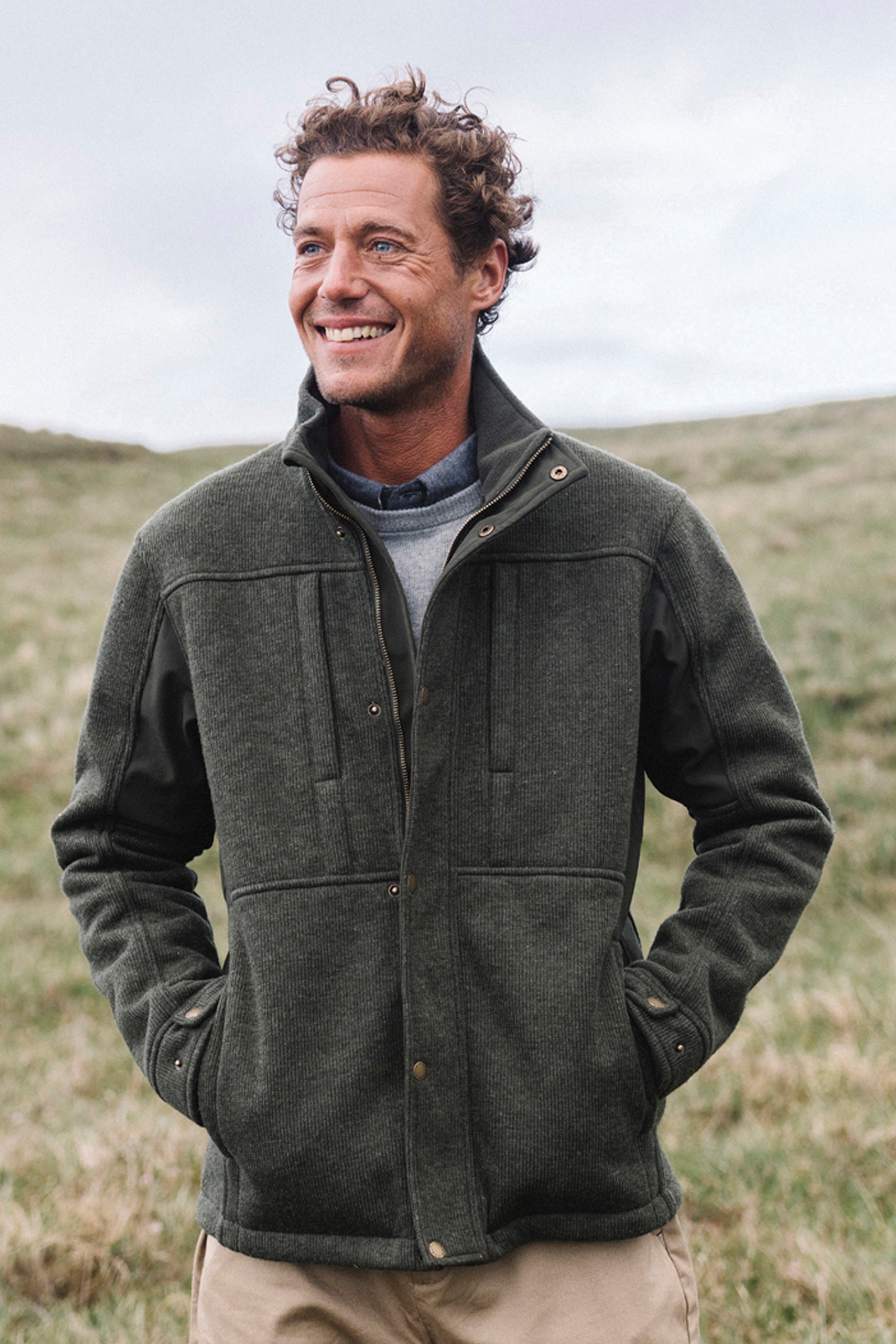 Cornwall Herren Softshelljacke - Khaki