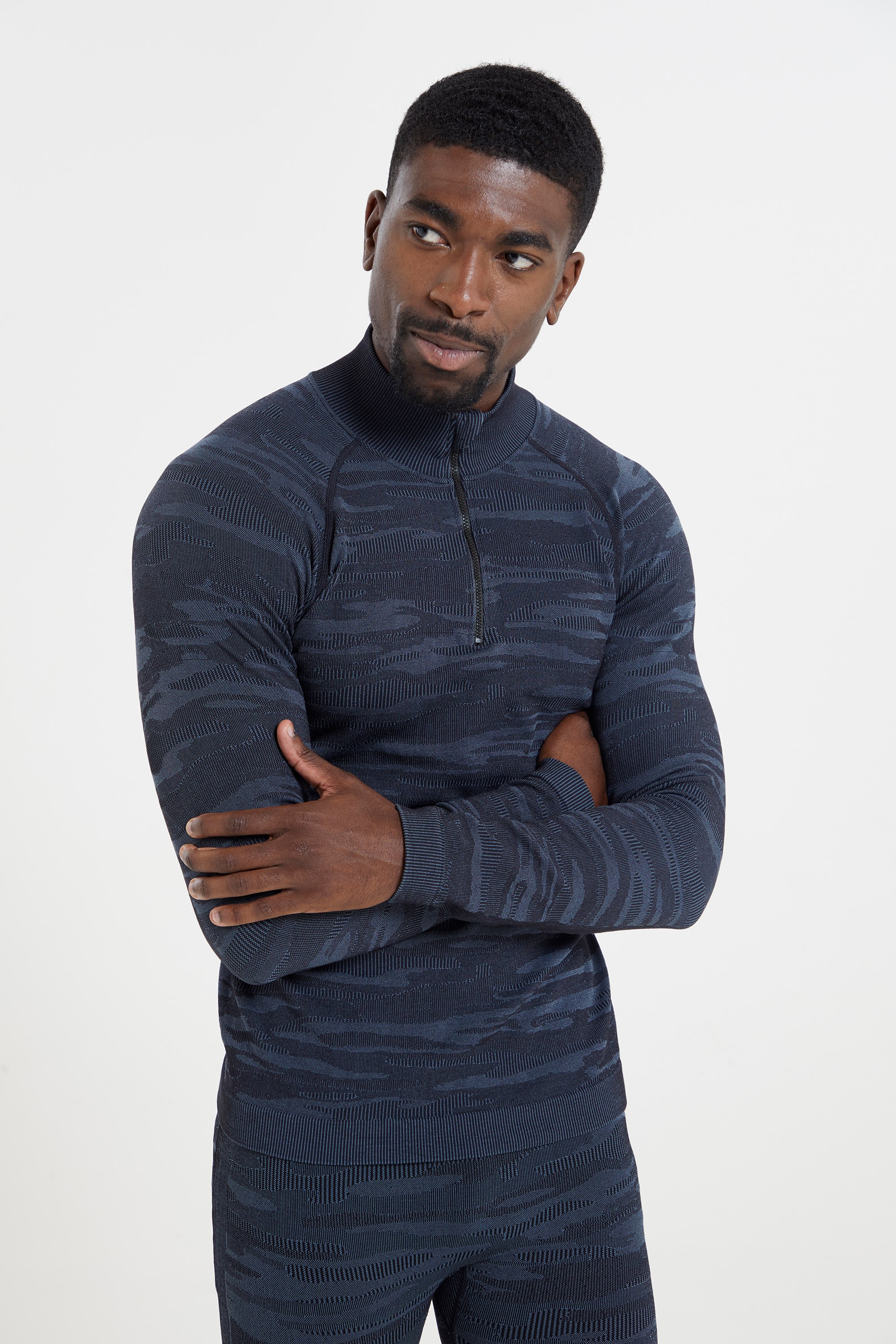 Alpine Herren Baselayer-Top - Blau