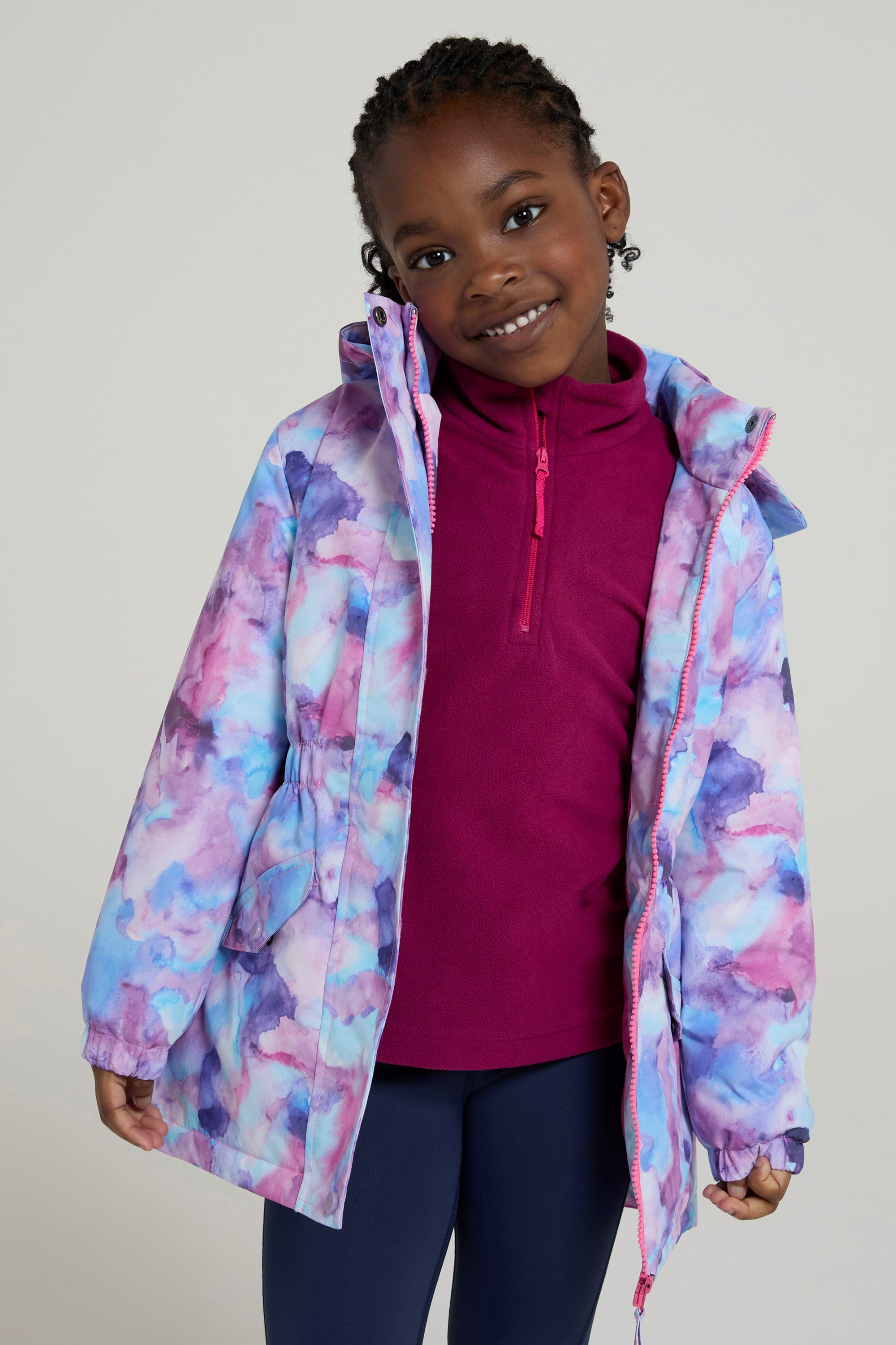 Dale Wasserdichte Kinder-Winterjacke - Violett
