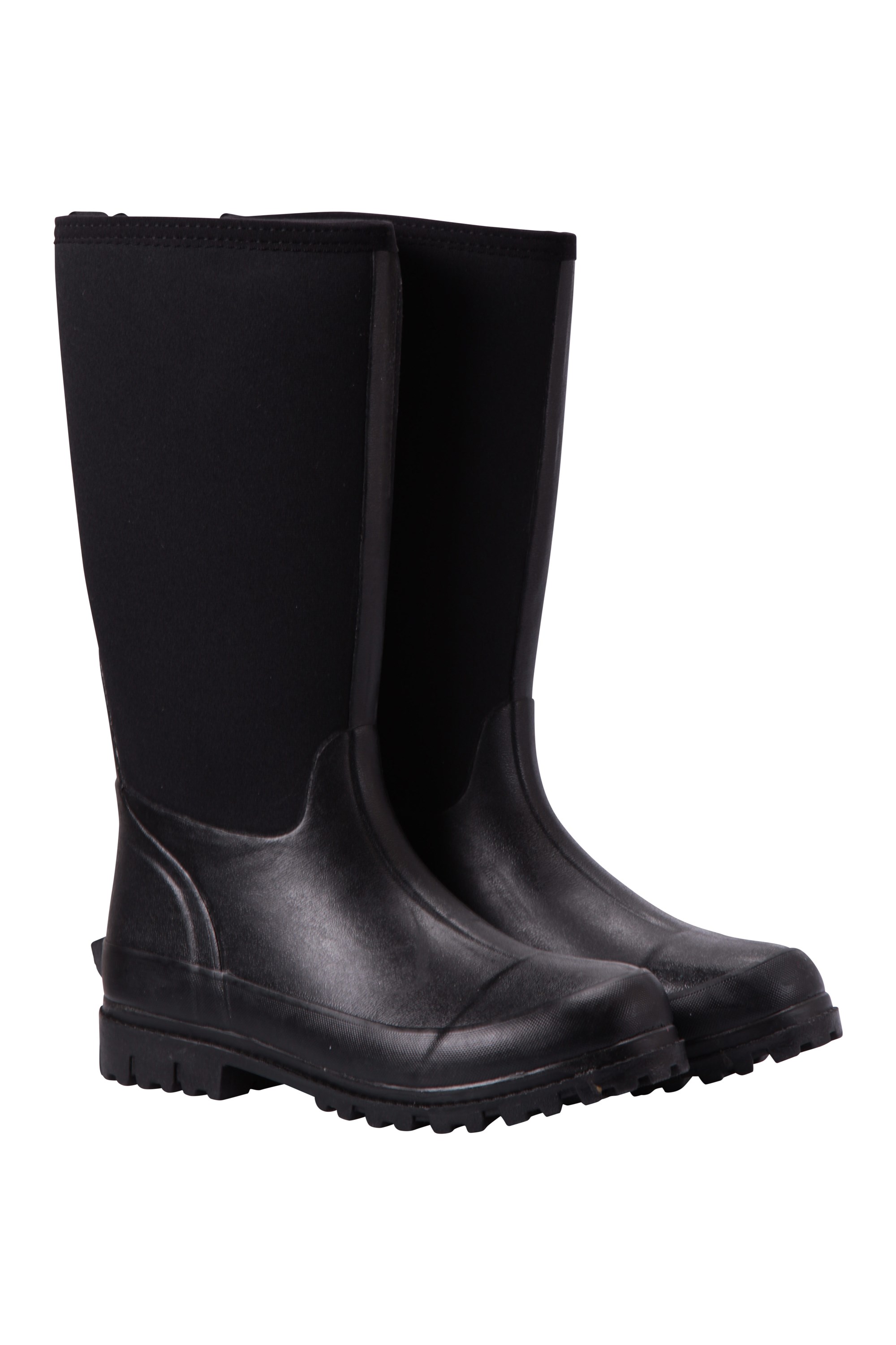 Mucker Damen Lange Neopren-Stiefel - Schwarz