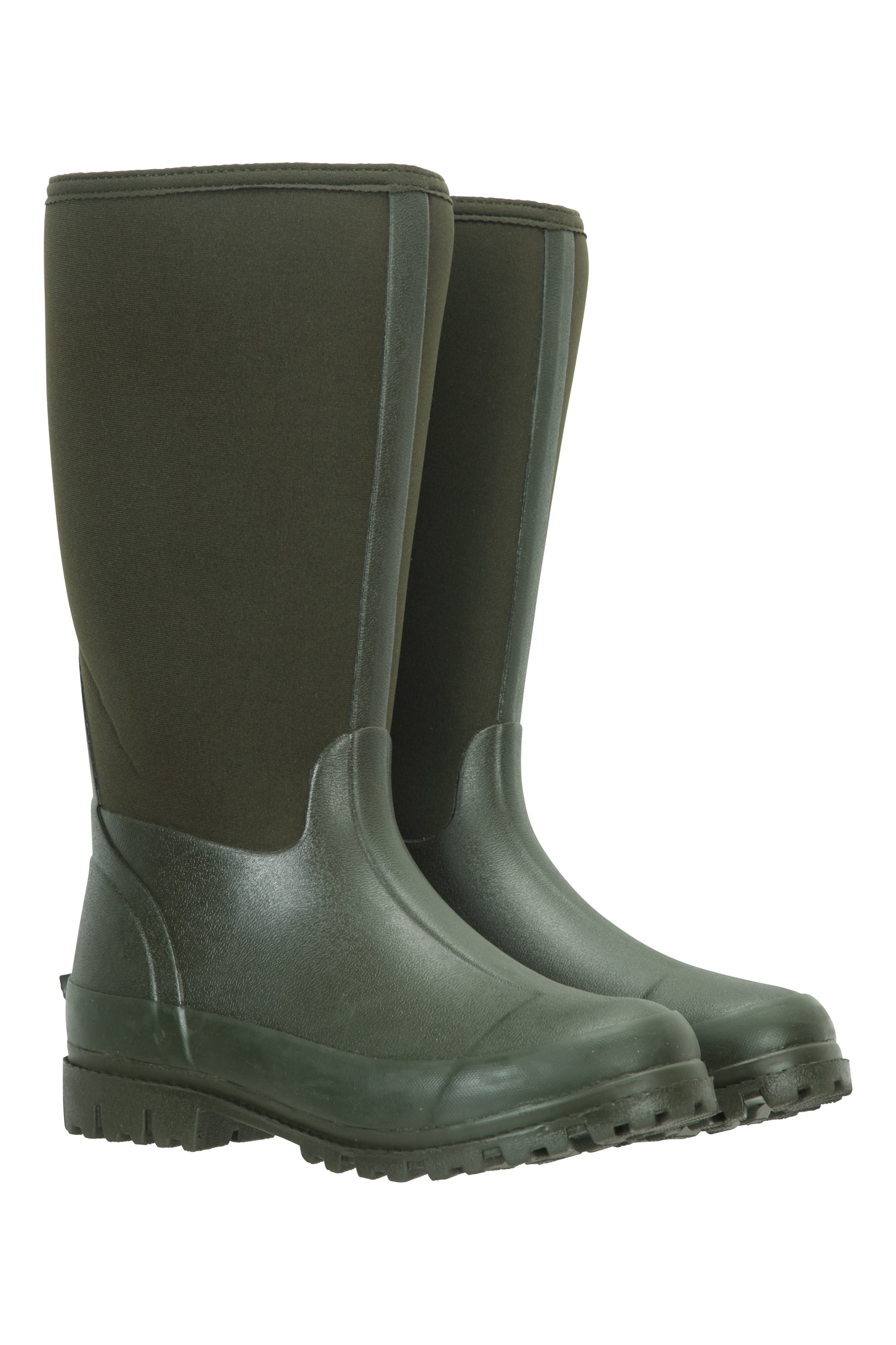 Mucker Damen Lange Neopren-Stiefel - Khaki