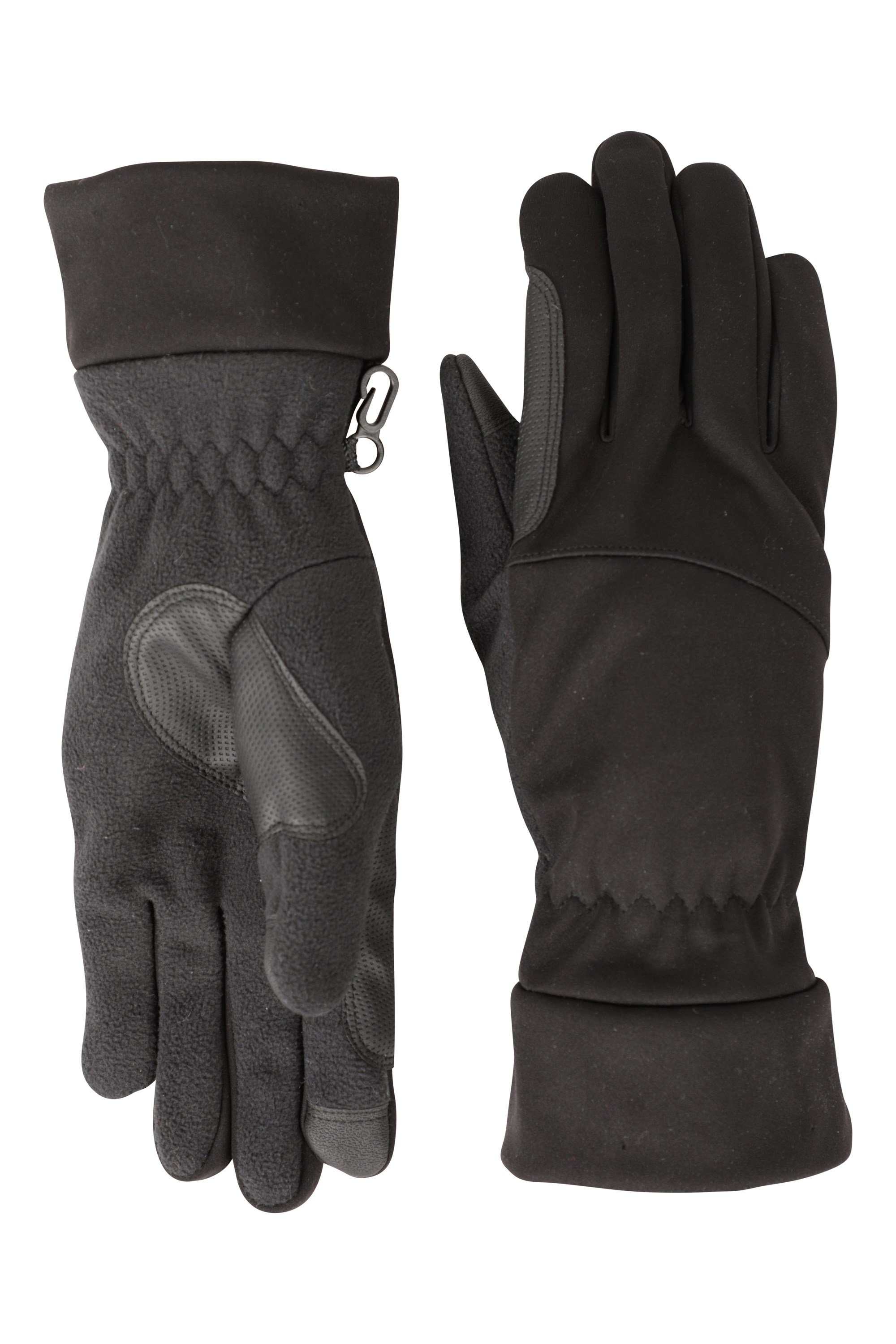 Softshell Touchscreen Herren-Handschuhe - Schwarz