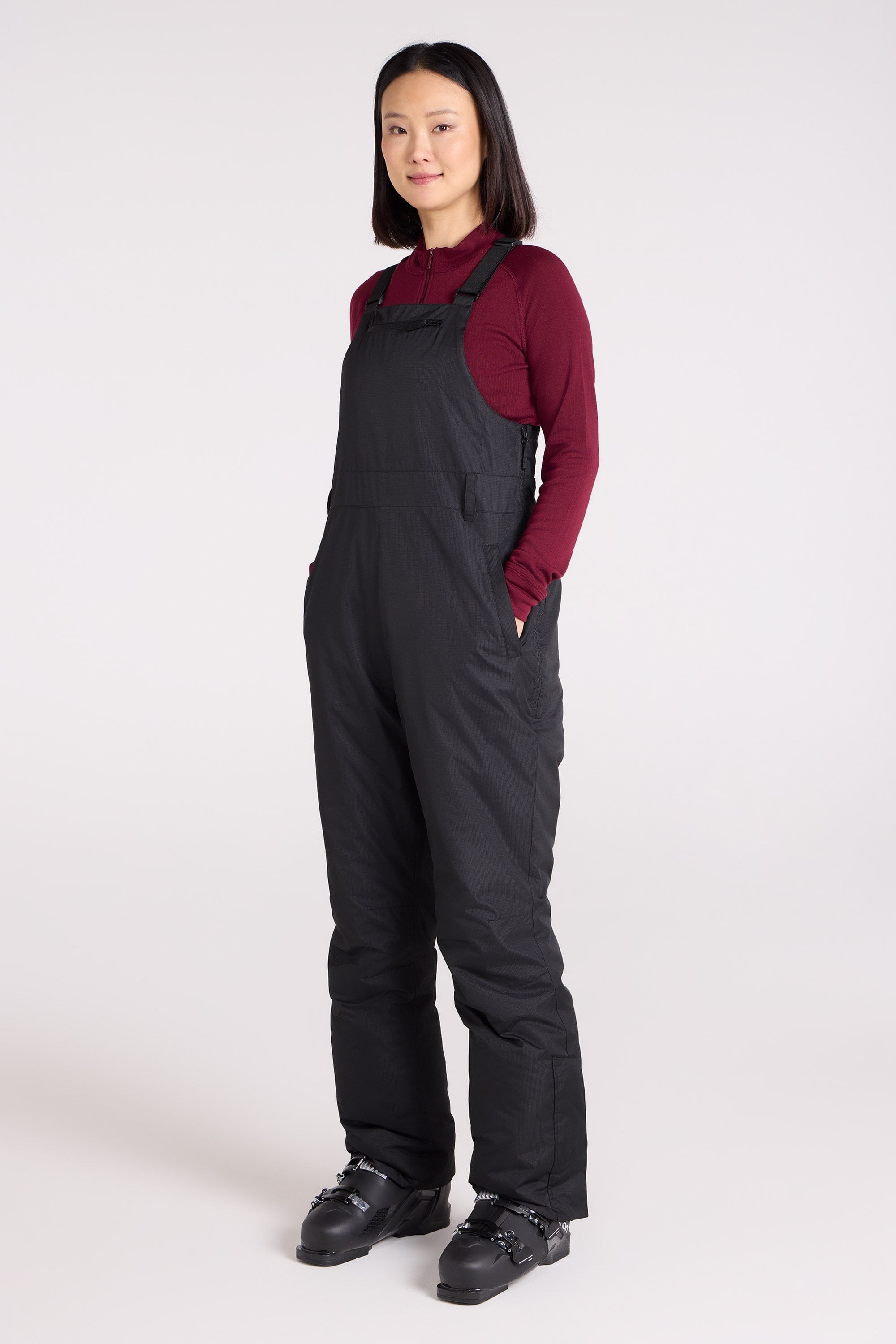 Moon Damen Ski-Latzhose - Schwarz