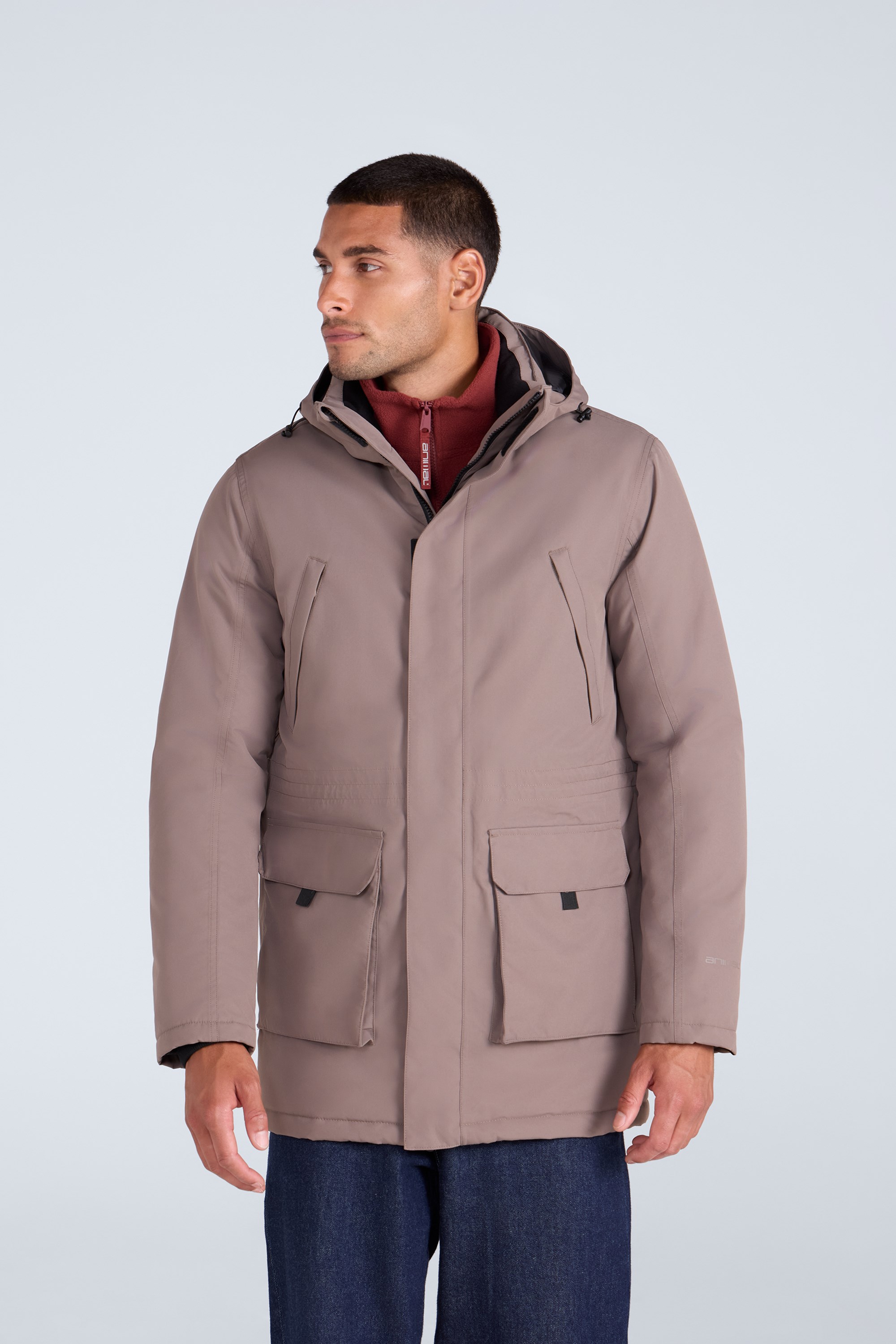 Jesper Herren Parka-Jacke - Braun