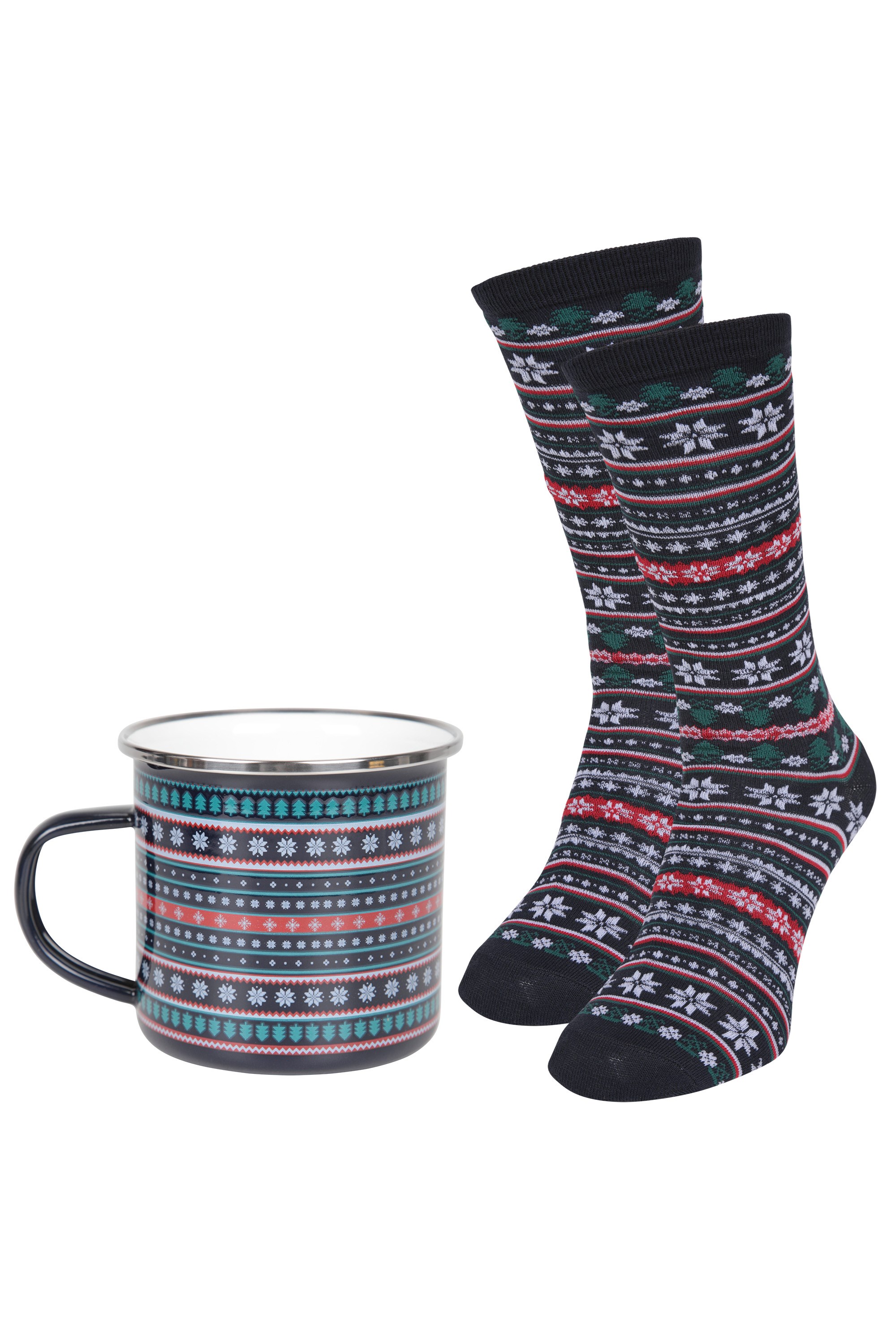 Tassen- und Socken-Set - Marineblau