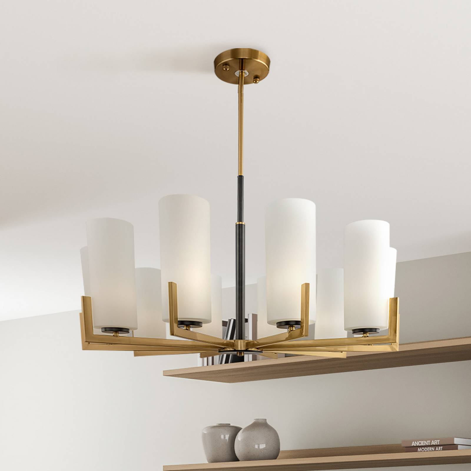 Maytoni Kronleuchter Fortano, 10-flammig, Glas, E27