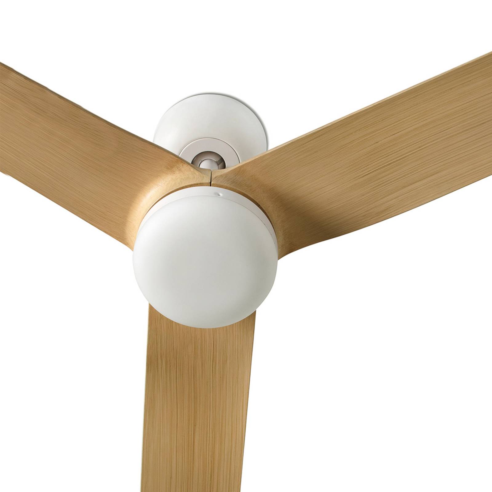 Deckenventilator Punt M DC LED weiß/Holz hell