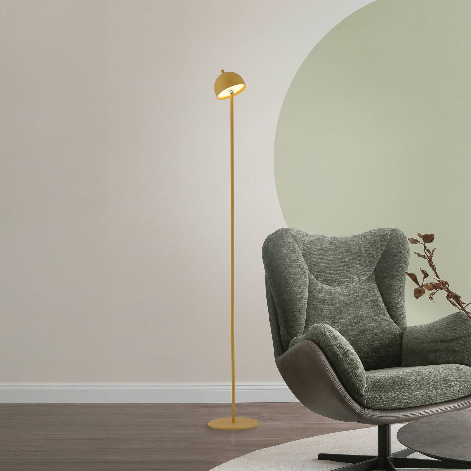 SCHÖNER WOHNEN LED-Akku-Stehlampe Bellies, Blütenzauber IP54