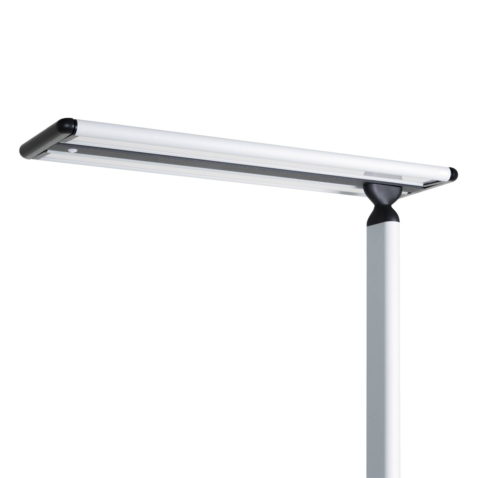 Prios Zyair LED-Büro-Stehleuchte, silber 59,7 cm