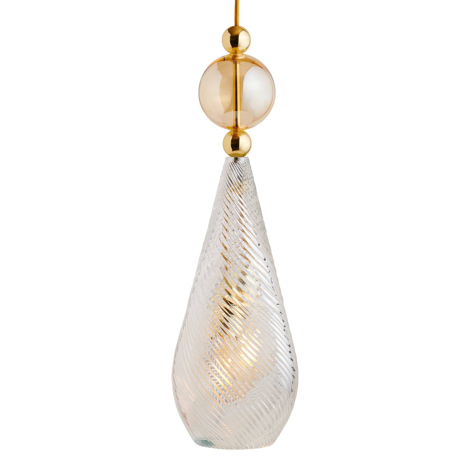 EBB & FLOW Smykke L gold crystal swirl gold-rauch