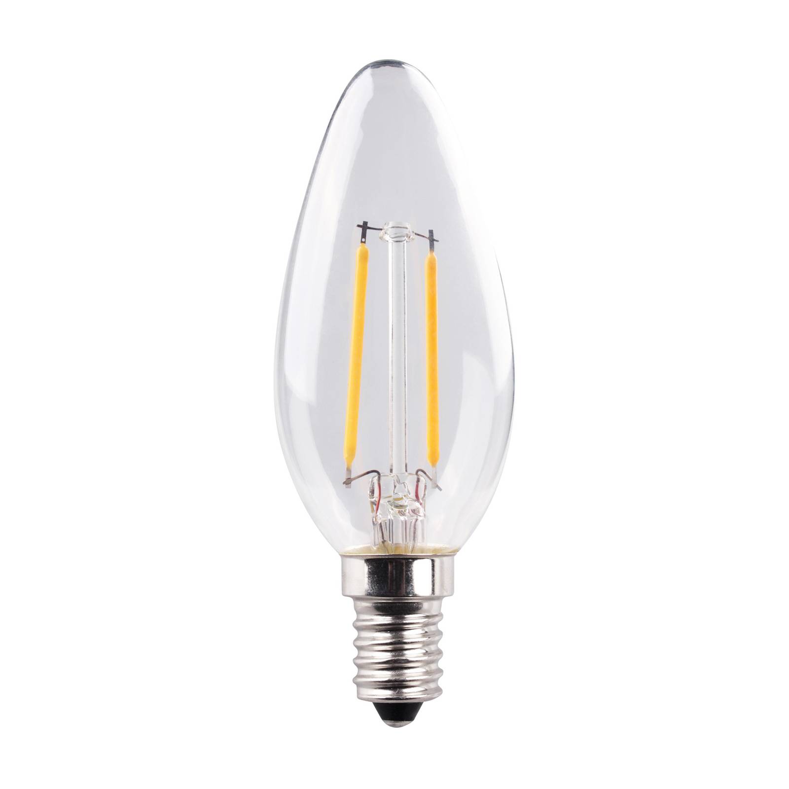 Müller Licht LED Kerze E14 2,2 W Filament 2.700 K klar 2er