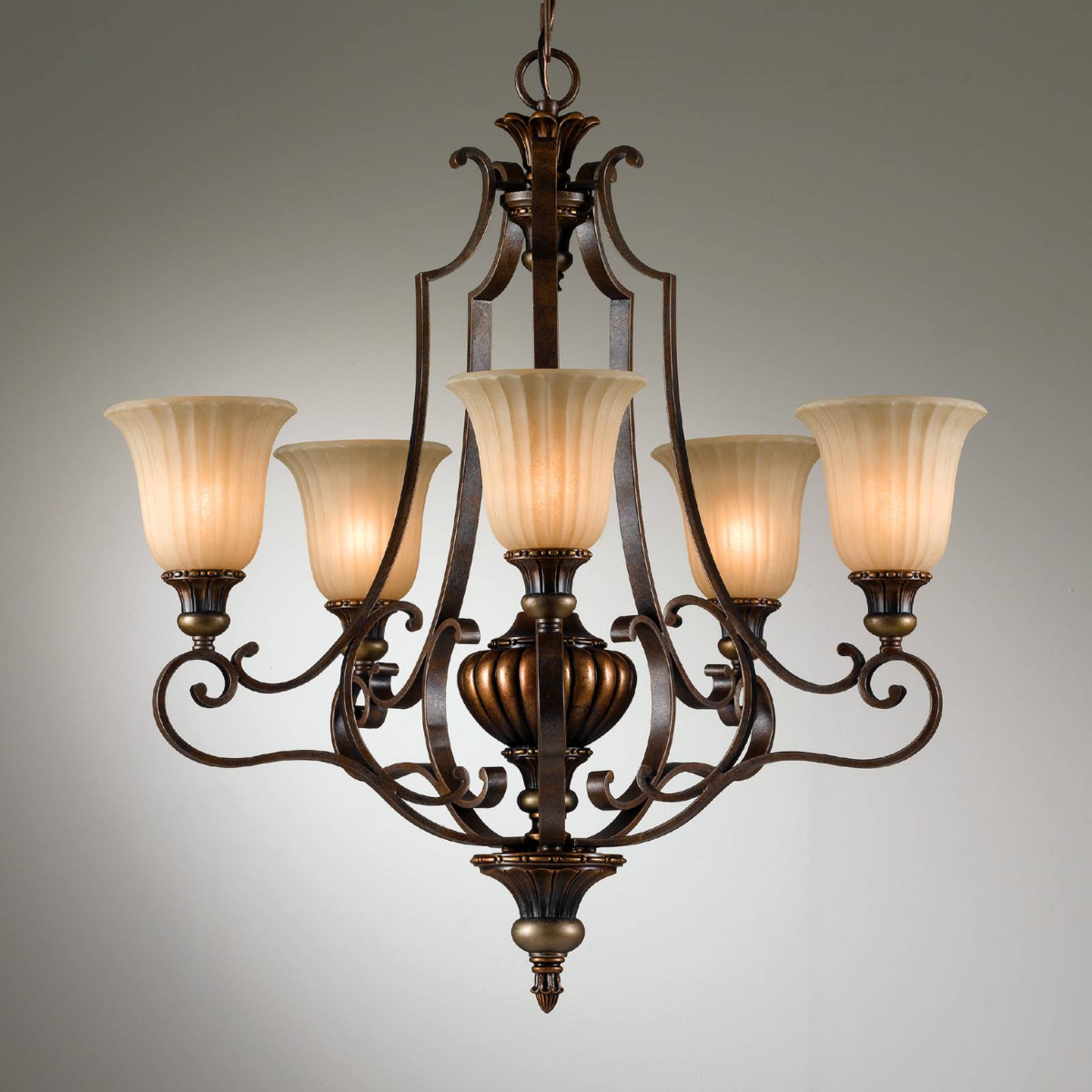 Kronleuchter Kelham Hall, fünfflammig