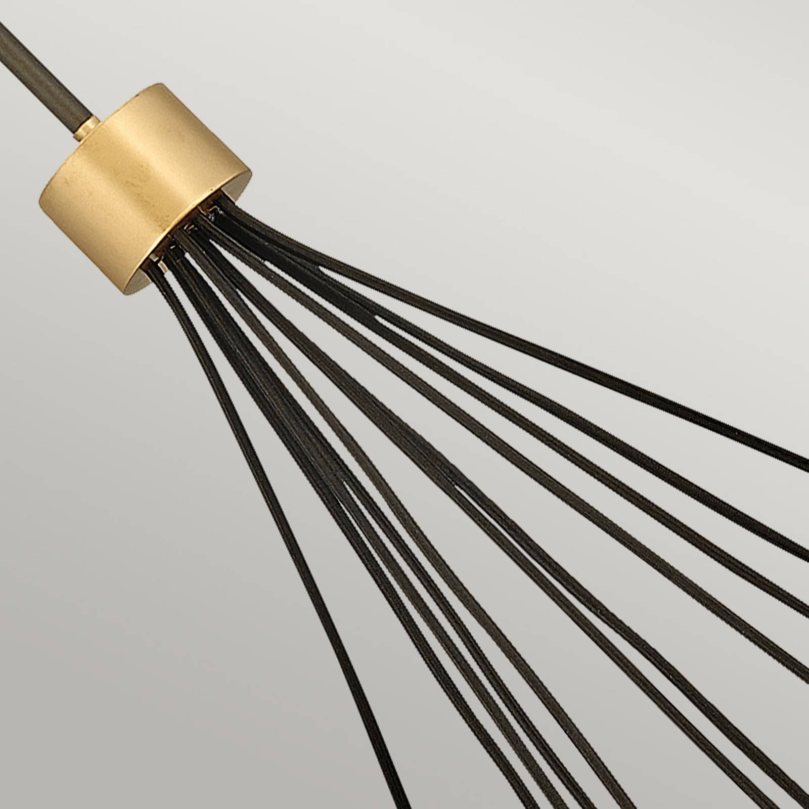 Kronleuchter Astrid, metallic bronze, elfflammig