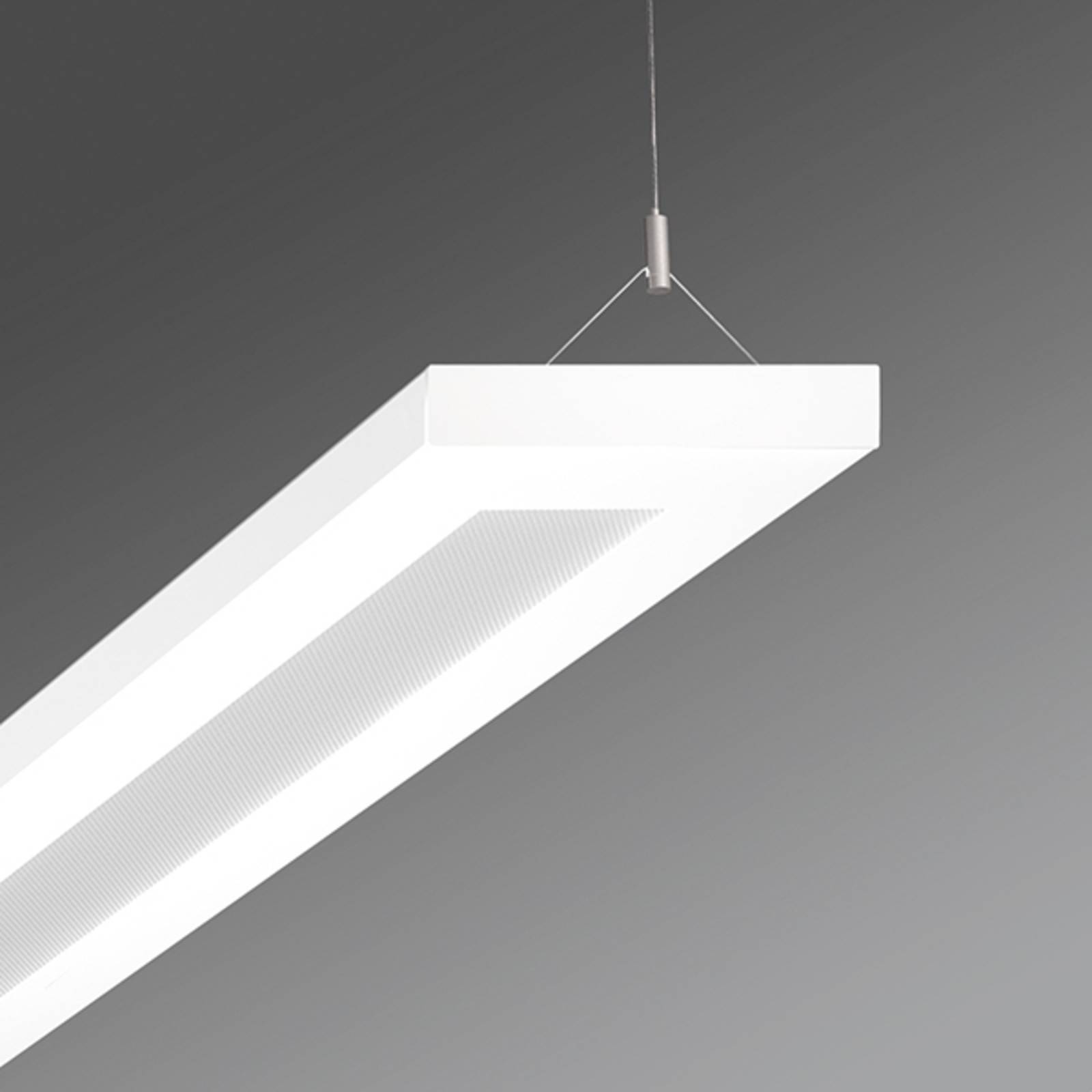 LED-Büro-Pendelleuchte Stail mikroprisma 32W weiß