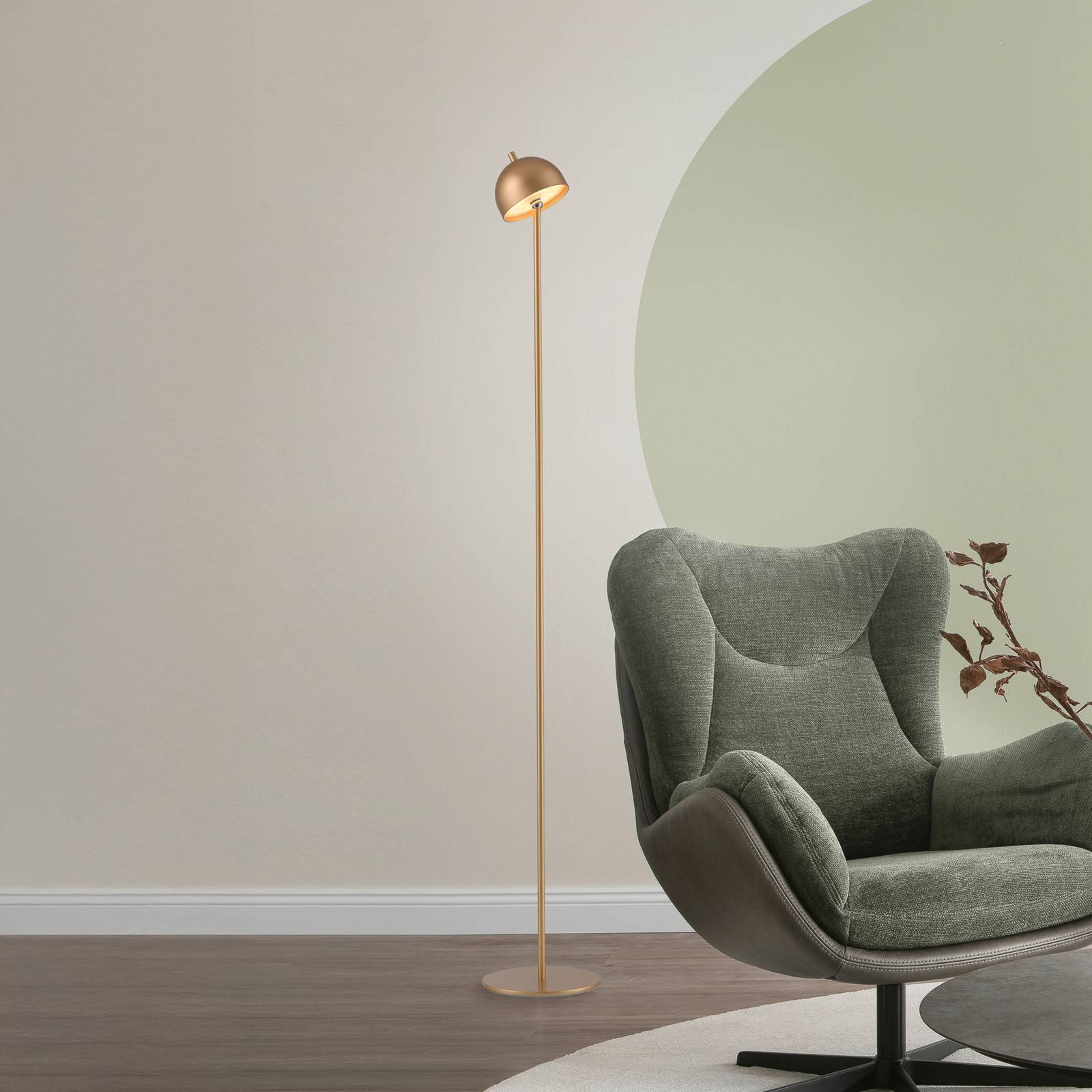 SCHÖNER WOHNEN LED-Akku-Stehlampe Bellies, goldfarben, IP54