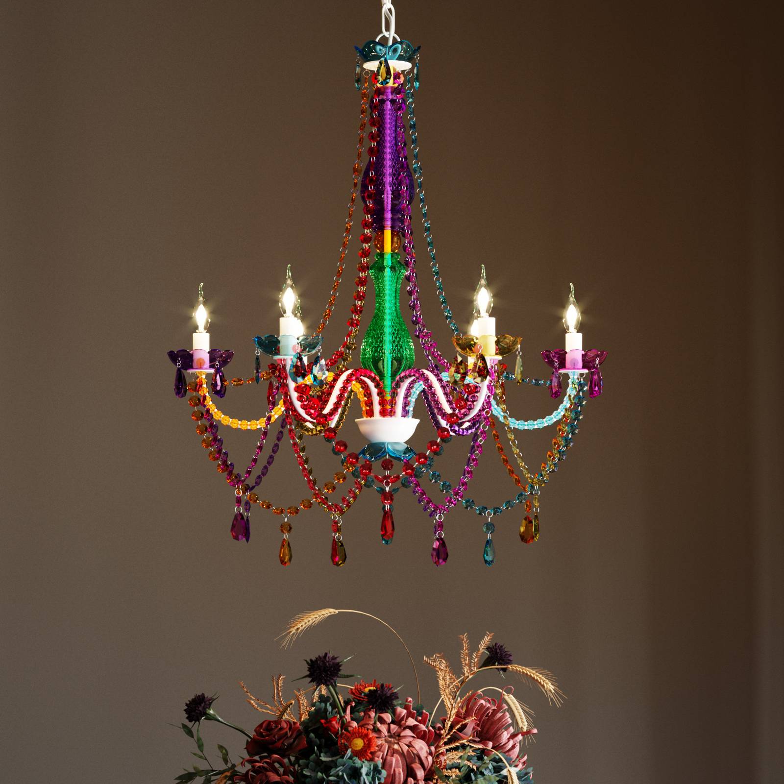 KARE Starlight Rainbow sechsflammiger Kronleuchter