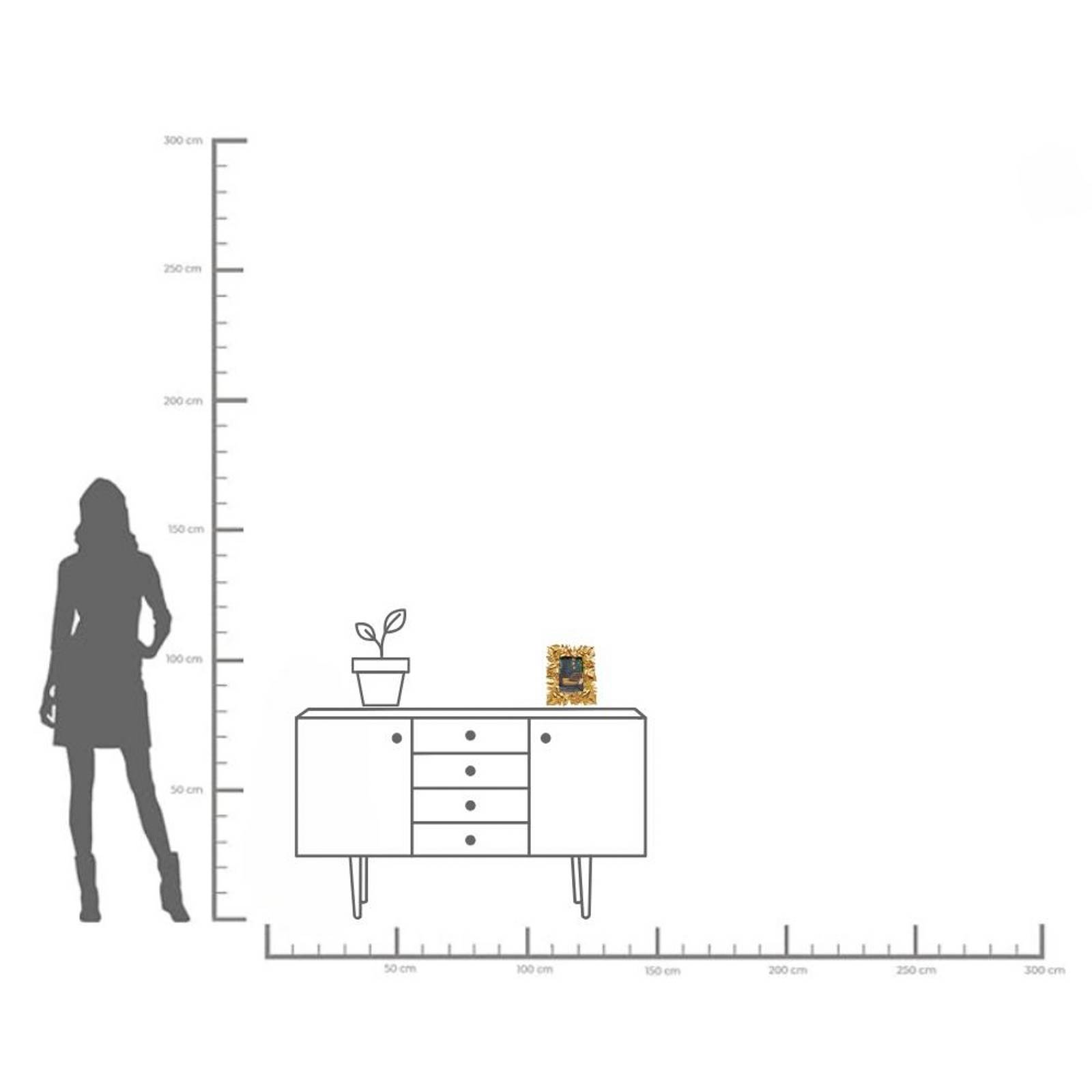 KARE Bilderrahmen Gold Leaves, 10 x 15 cm, goldfarben