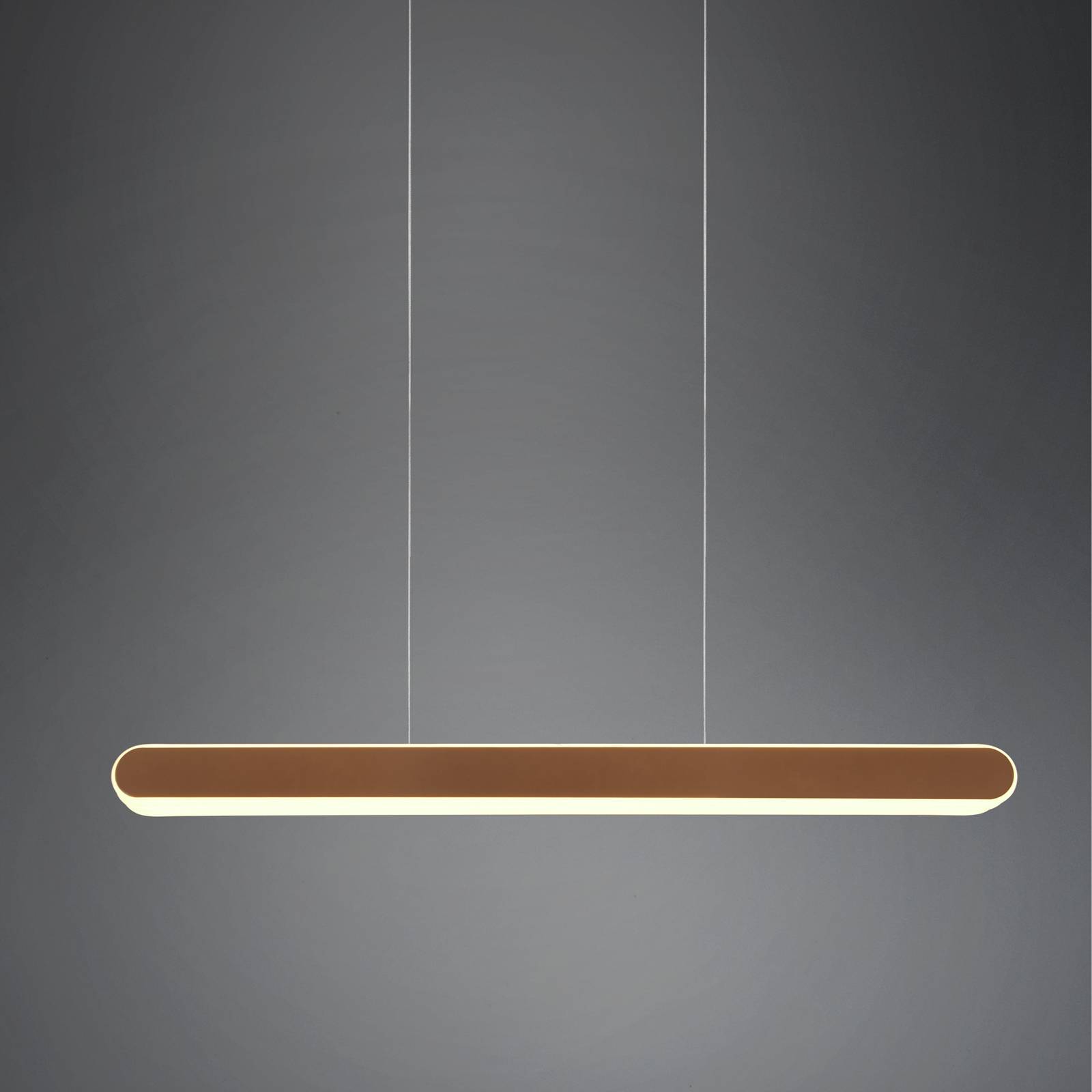 LED-Hängeleuchte Helios ausziehbar dim CCT kaffee