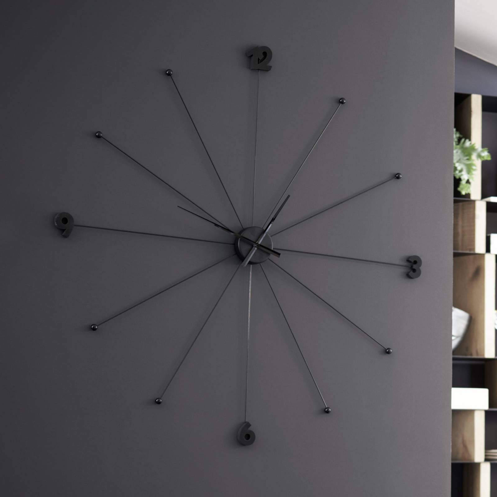 KARE Wanduhr Like Umbrella, Alu, Kunststoff, Ø 100 cm