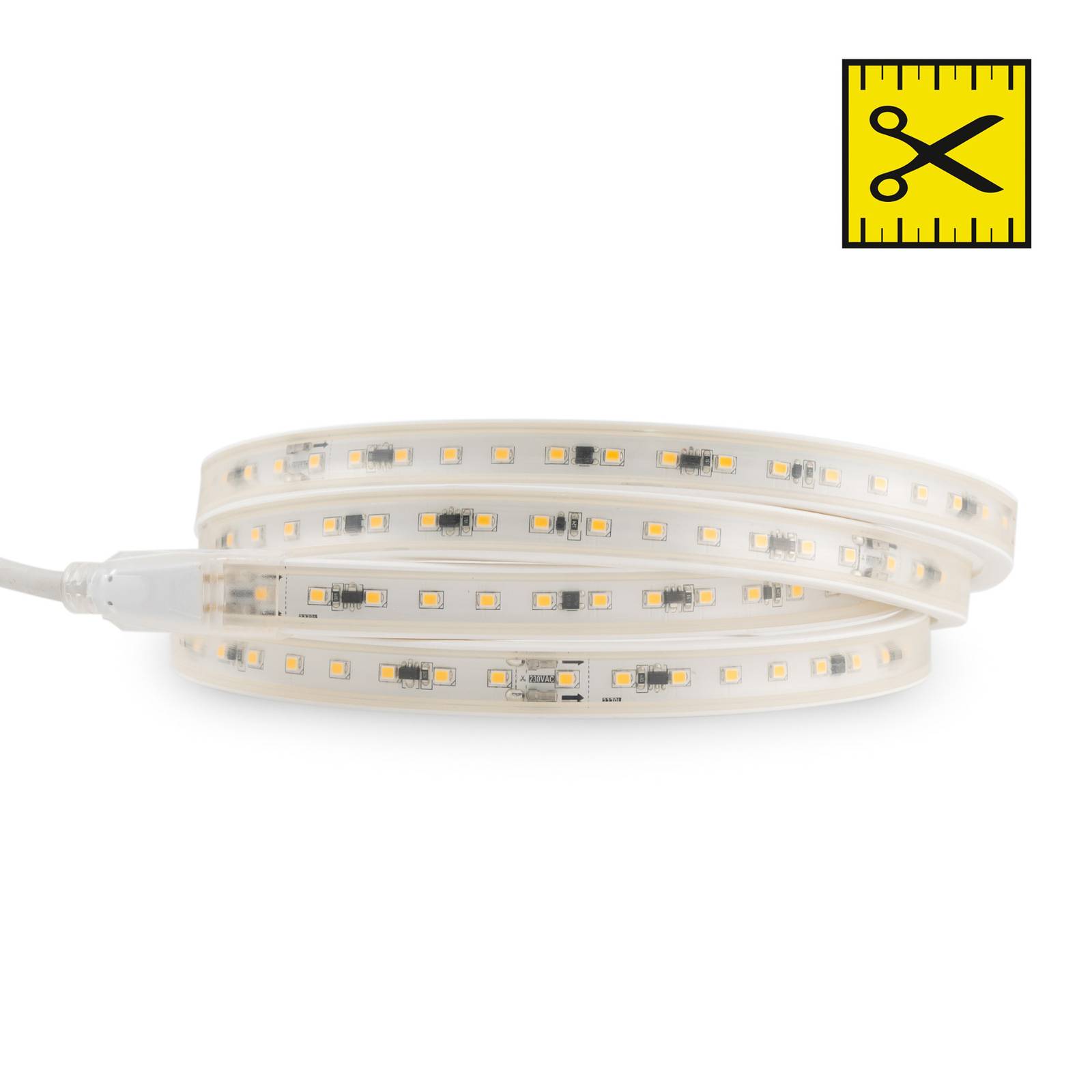 SLC LED-Strip 230V Komplett-Set IP65 5m, 3.000K