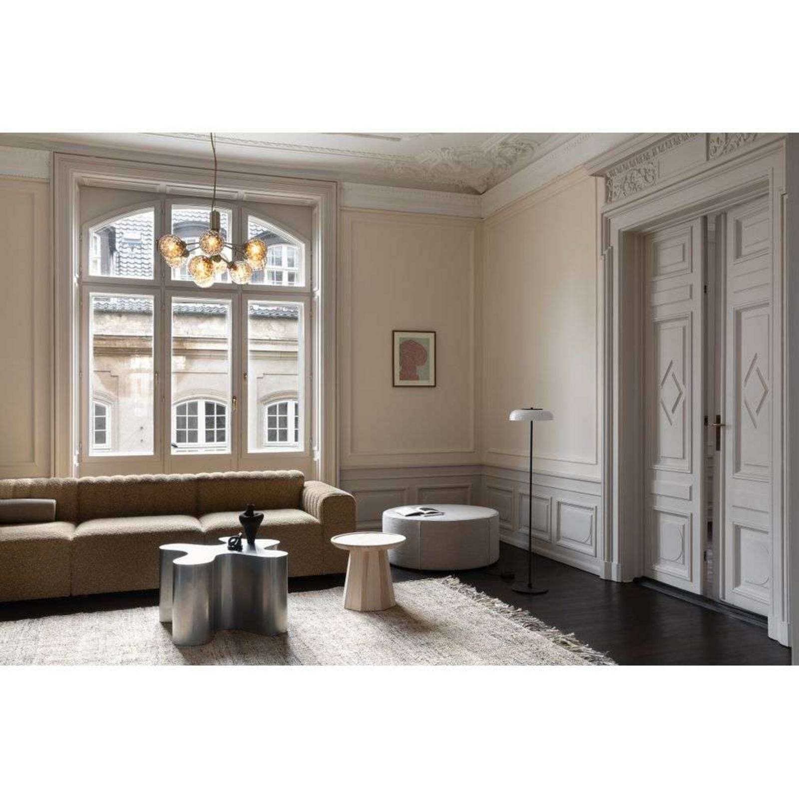 Nuura Kronleuchter Apiales 9, Ø 60 cm, messing-/goldfarben