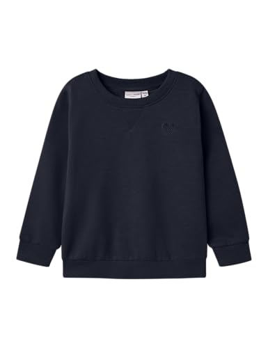 NAME IT Mädchen Nmfvima Ls Sweat Bru Noos, Dark Sapphire, 110