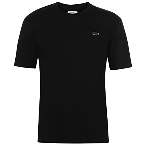 Lacoste Herren T-Shirt Rundhals TH2038, Männer Basic Tshirt,Tee,Regular Fit,Schwarz,5 (L)