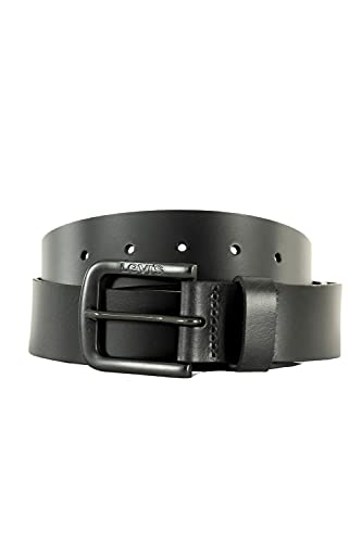 Levi's Herren Seine Metal Leather Belt, Regular Black, 120