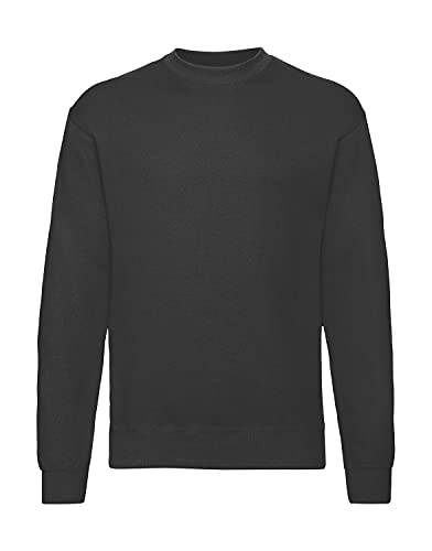 Fruit of the Loom Herren 62-202-0 Sweatshirt, Schwarz, L