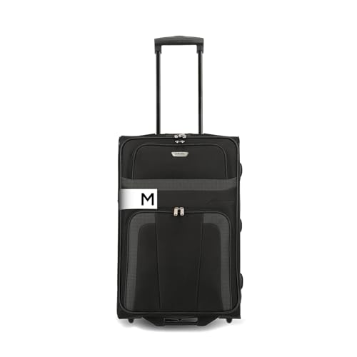 paklite Reisekoffer mit 2 Rollen, Rollkoffer mittelgroß, Orlando, klassischer Weichschalen Trolley im zeitlosen Design, 63 cm, 58 Liter