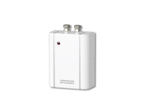 Thermoflow Elex 5,5 kW Durchlauferhitzer 230 V | druckloser Klein-Durchlauferhitzer | Warmwasser bis 40 °C | G 3/8“ Anschluss | 3 L / min | Durchlauferhitzer für Waschbecken oder Küchenspülen