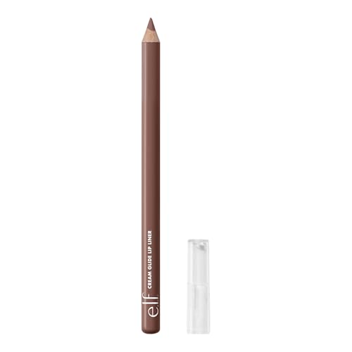 e.l.f. Cream Glide Lip Liner, hochpigmentierter Stift zum Formen und Definieren der Lippen, halbmattes Finish, vegan und tierversuchsfrei, Espresso Martini