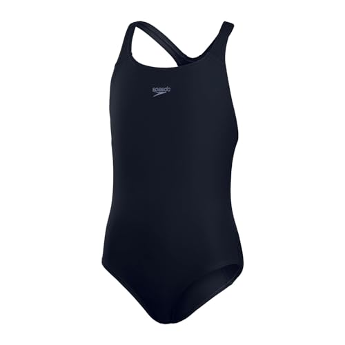 Speedo Mädchen ECO Endurance+ Medalist Badeanzug | Chlorbeständig | Recyclingmaterial | Bequeme Passform | Schwimmunterricht | Badeurlaub Badeanzug, True Navy, 13-14