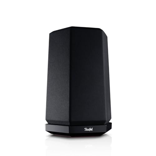 Teufel HOLIST M - 360 Grad Sound HiFi Bluetooth Lautsprecher Multiroom W-LAN Smart Speaker, Electronic Noise Cancelling, HD-Mikrofone Alexa Sprachsteuerung, Internetradio, Musikstreaming - schwarz